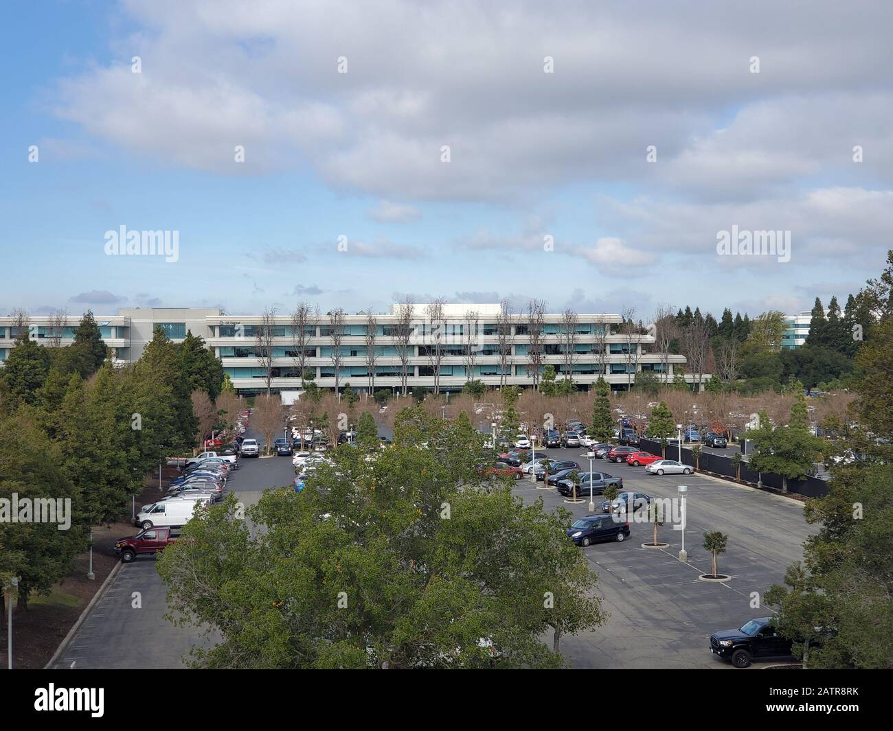 Luftaufnahme des Hauptquartiers von Generic Electric (GE) Digital, Bishop Ranch, San Ramon, Kalifornien, 30. Januar 2020. () Stockfoto
