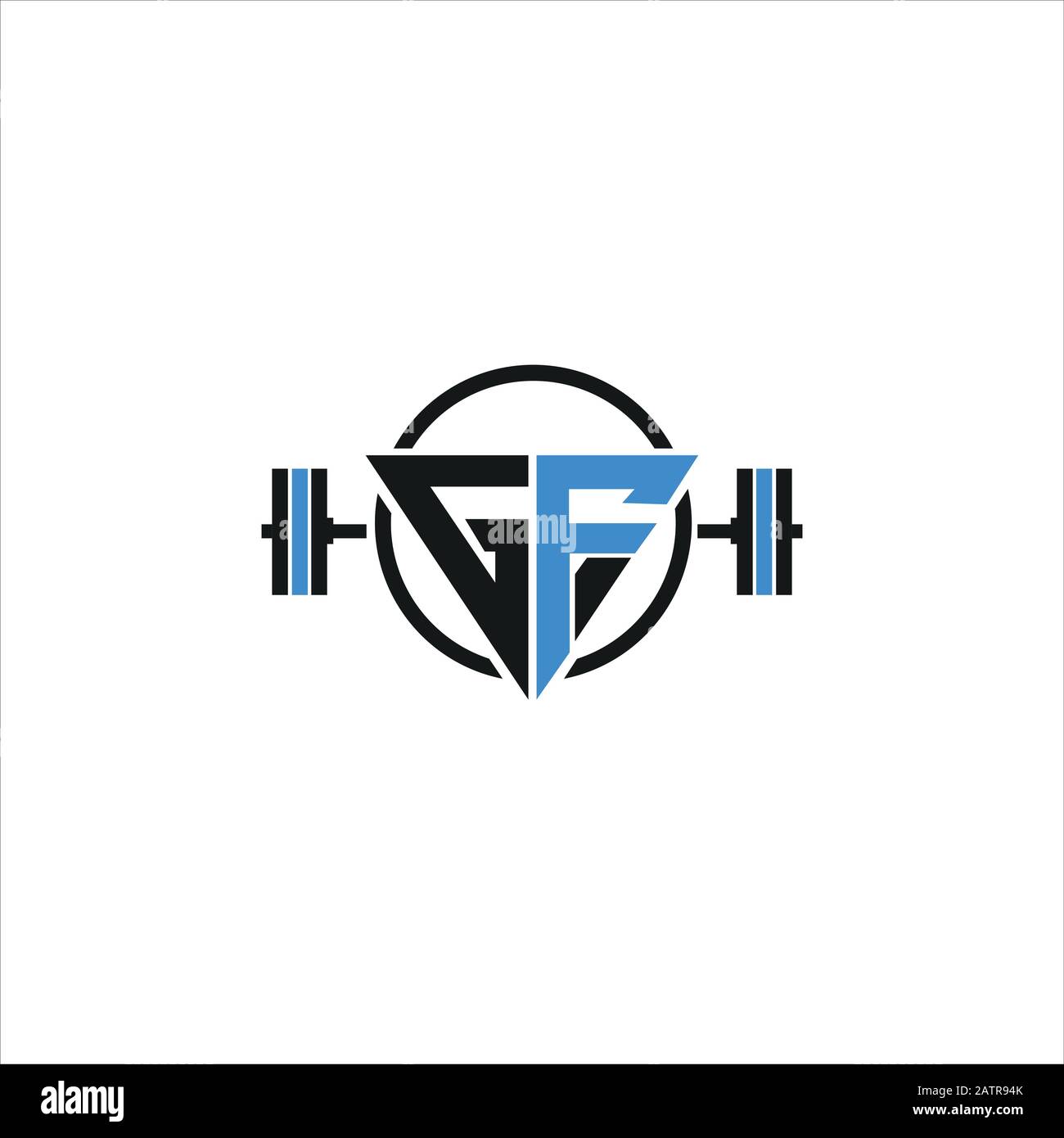 Anfangsbuchstabe gf- oder fg-Logo-Designvorlage Stock Vektor