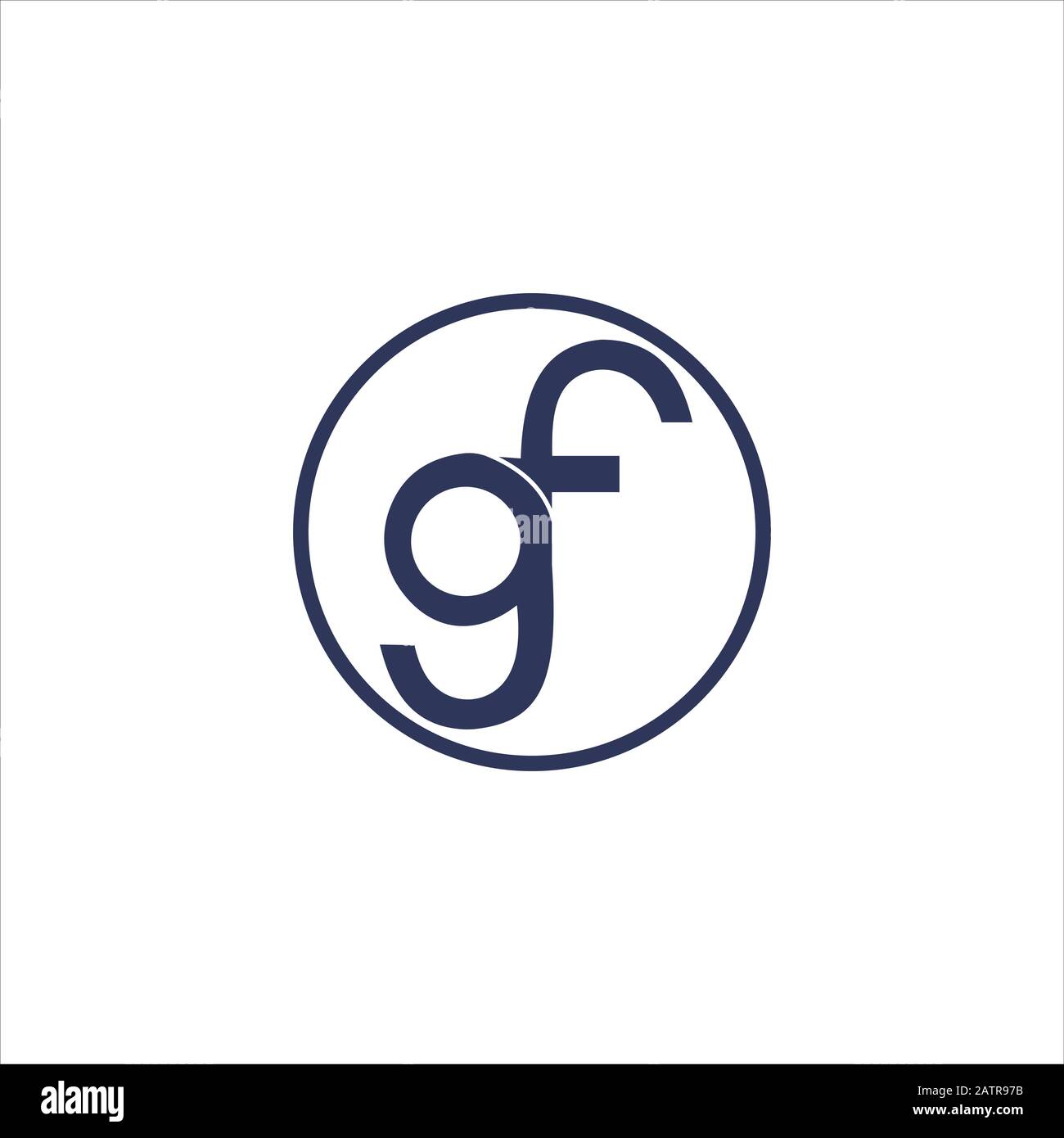 Anfangsbuchstabe gf- oder fg-Logo-Designvorlage Stock Vektor