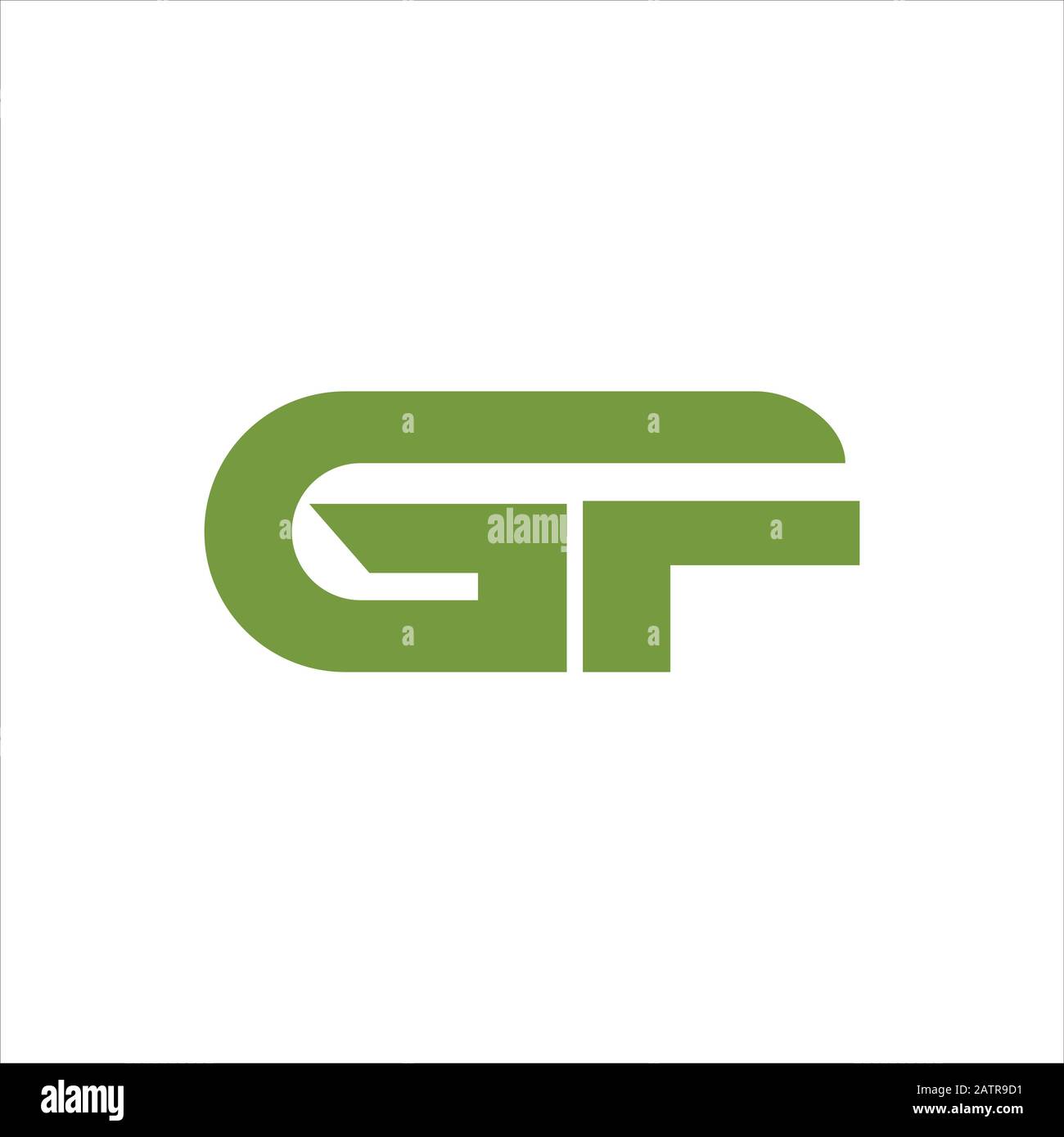 Anfangsbuchstabe gf- oder fg-Logo-Designvorlage Stock Vektor