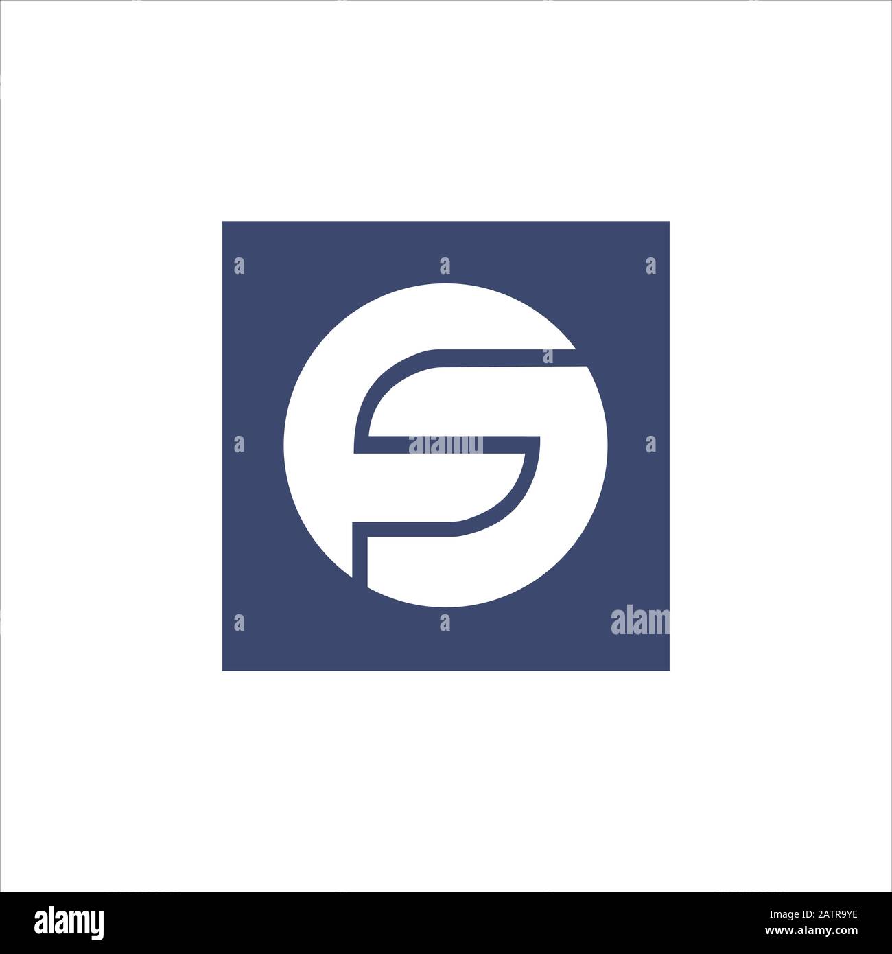 Anfangsbuchstabe gf- oder fg-Logo-Designvorlage Stock Vektor