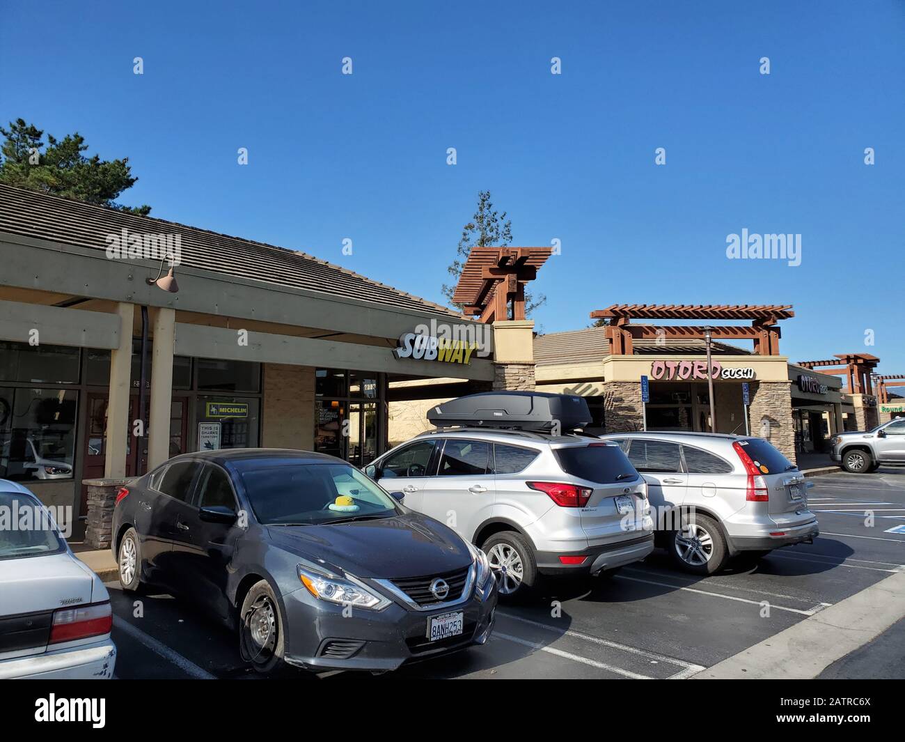 Foto von Subway, einem Restaurant in Scotts Valley, Kalifornien, Vereinigte Staaten, Außenansicht Stockfoto