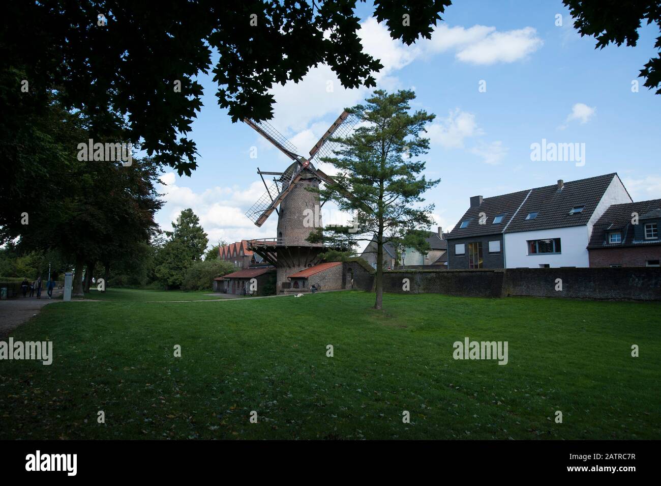 Krimhild Windmühle in Xanten am Niederreihn Stockfoto