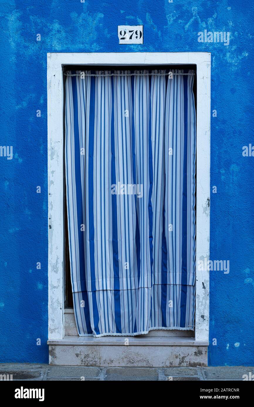 Bunte Häuser von Burano, Venedig, Italien Stockfoto