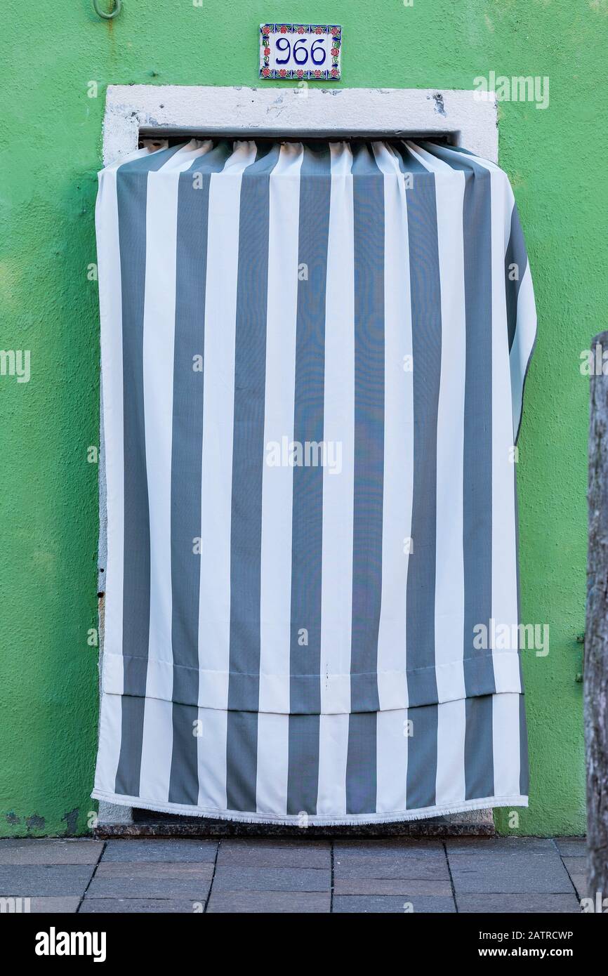 Bunte Häuser von Burano, Venedig, Italien Stockfoto