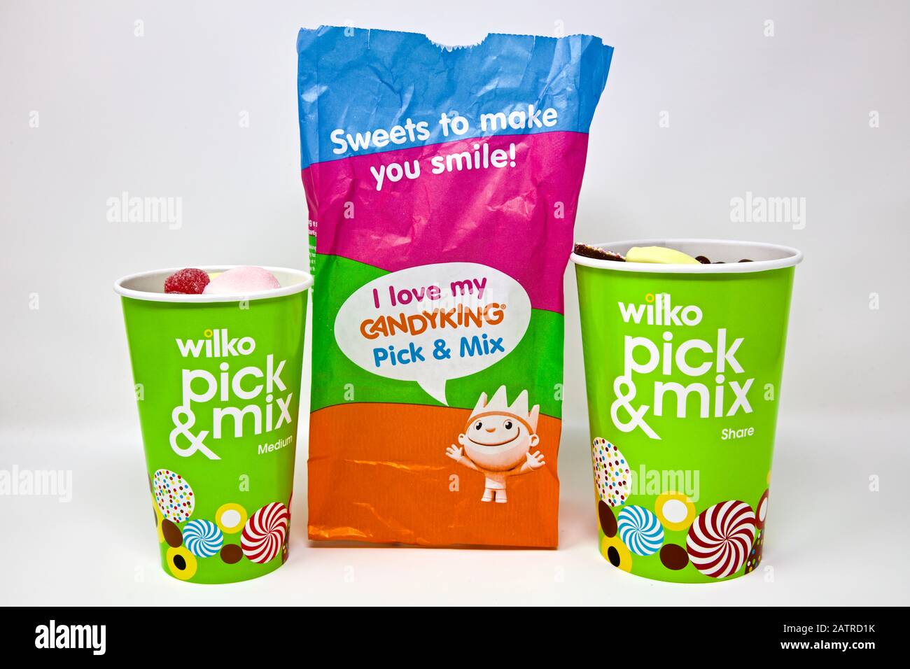 Wilko - Auswahl und Mischung aus Candy King Favoriten Stockfoto