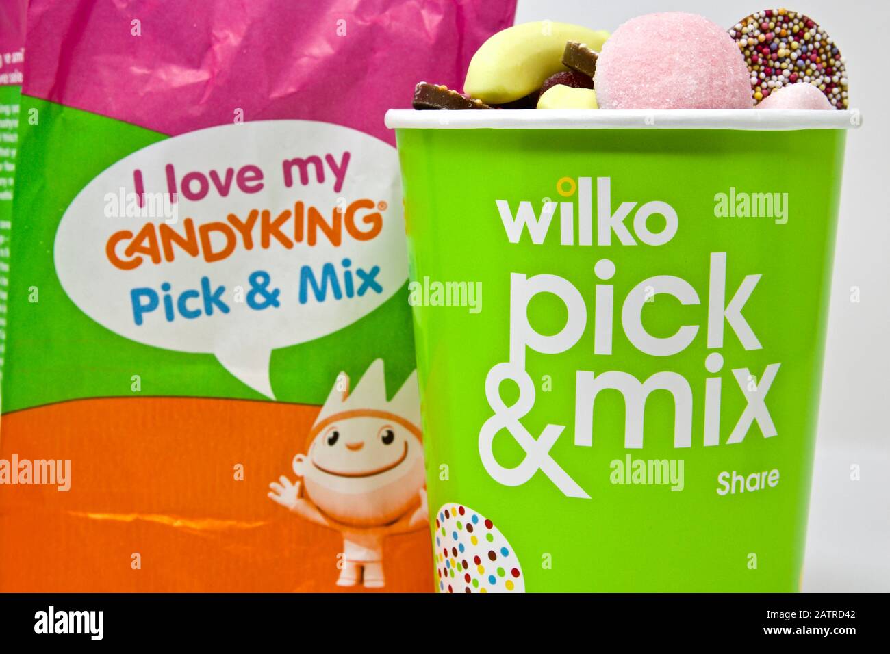 Wilko - Auswahl und Mischung aus Candy King Favoriten Stockfoto