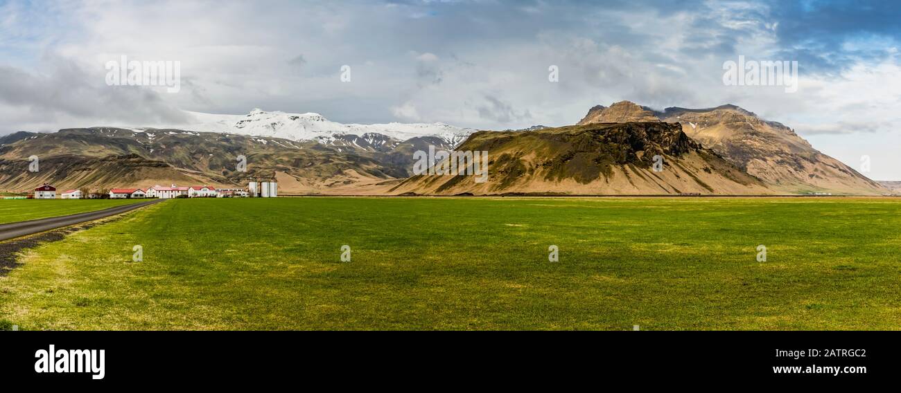 Eyjafjallajokull Gletscher, letzter Vulkanausbruch im Jahr 2010; Island Stockfoto