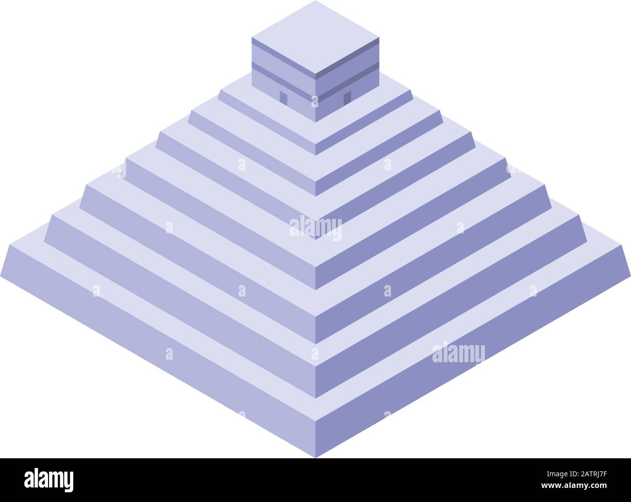 Mexikanisches Pyramidensymbol, isometrischer Stil Stock Vektor