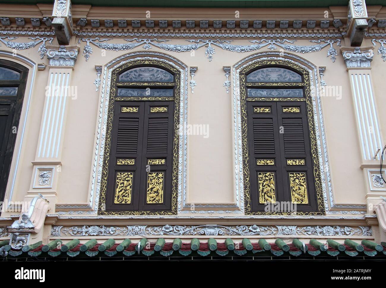 Architektur des Kulturerbes in Melaka in Malaysia Stockfoto