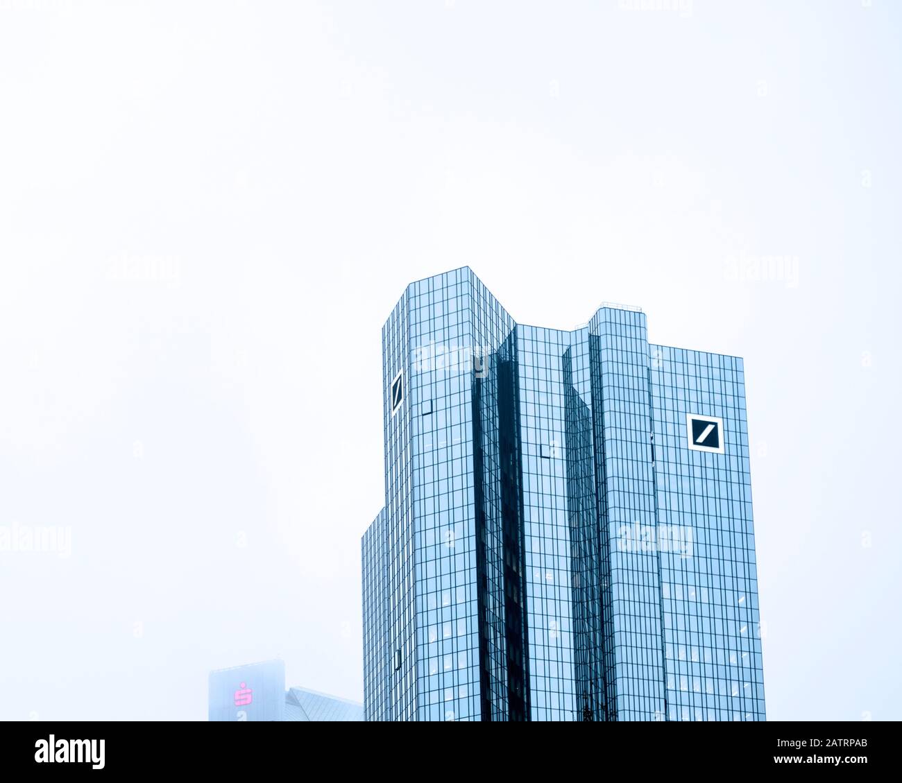 Bank-Türme in Frankfurt Deutschland Stockfoto