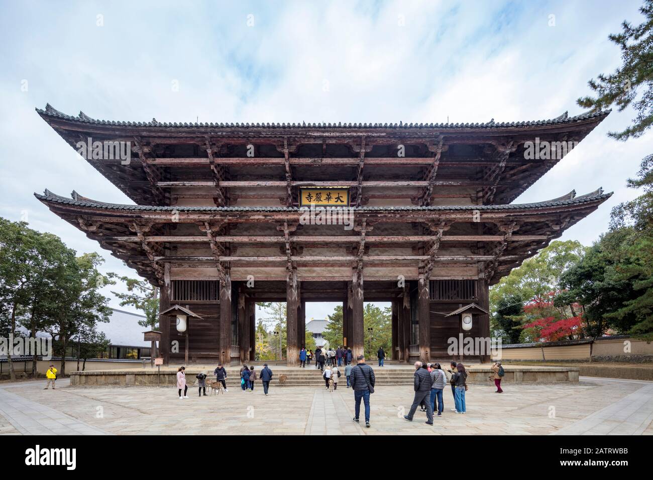 Das Große Südtor (Nadaimon), der Todai-JI-Tempel, Nara, Japan Stockfoto