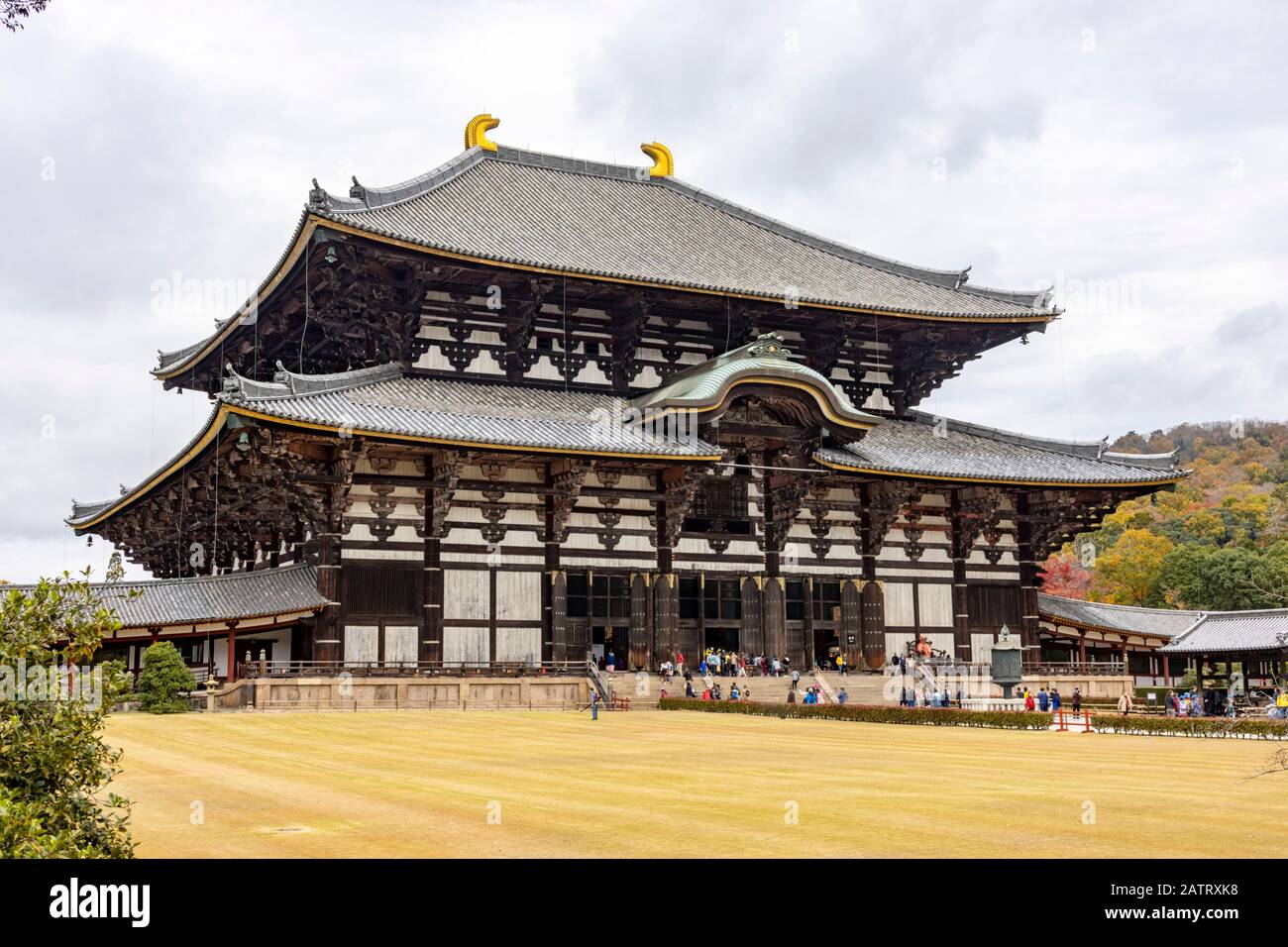 Die Große Buddha-Halle (Daibutsuden), der Todai-JI-Tempel, Nara, Japan Stockfoto