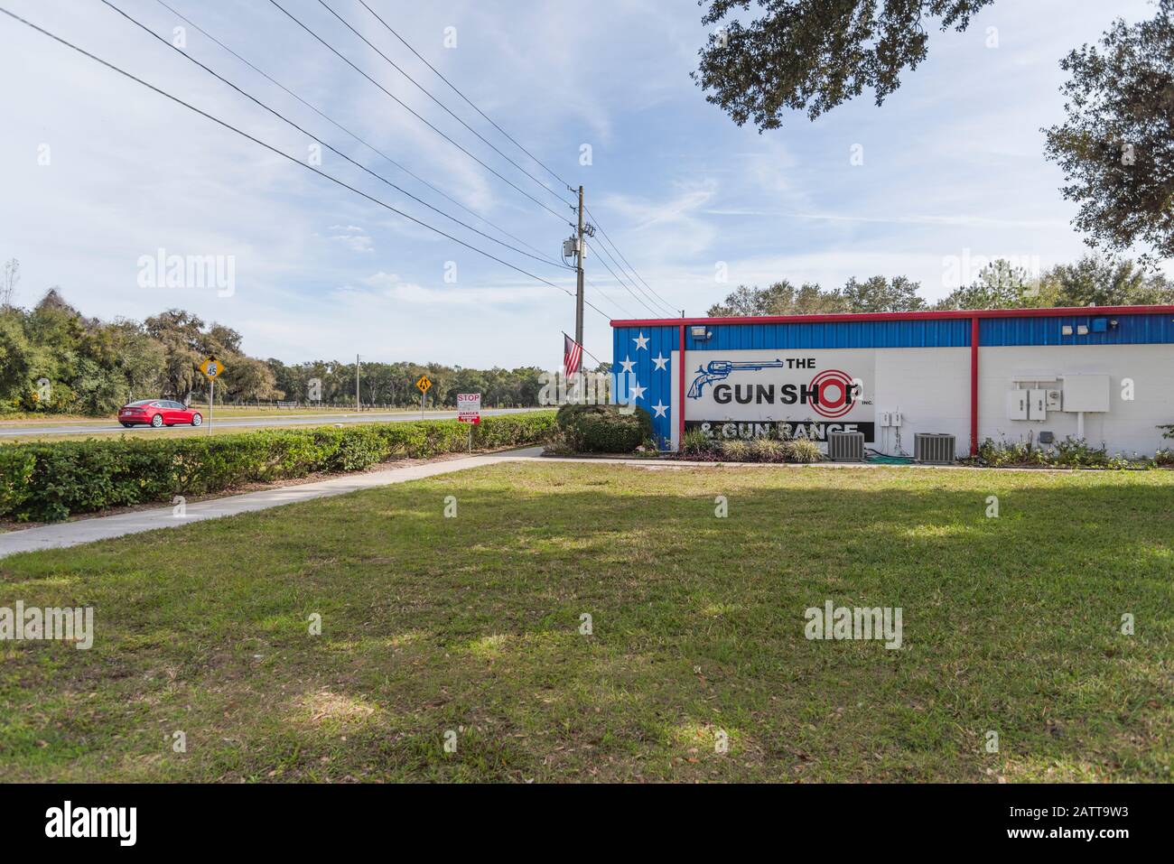 Gun Shop Inc. Und Gun Range Leesburg, Florida USA Stockfoto