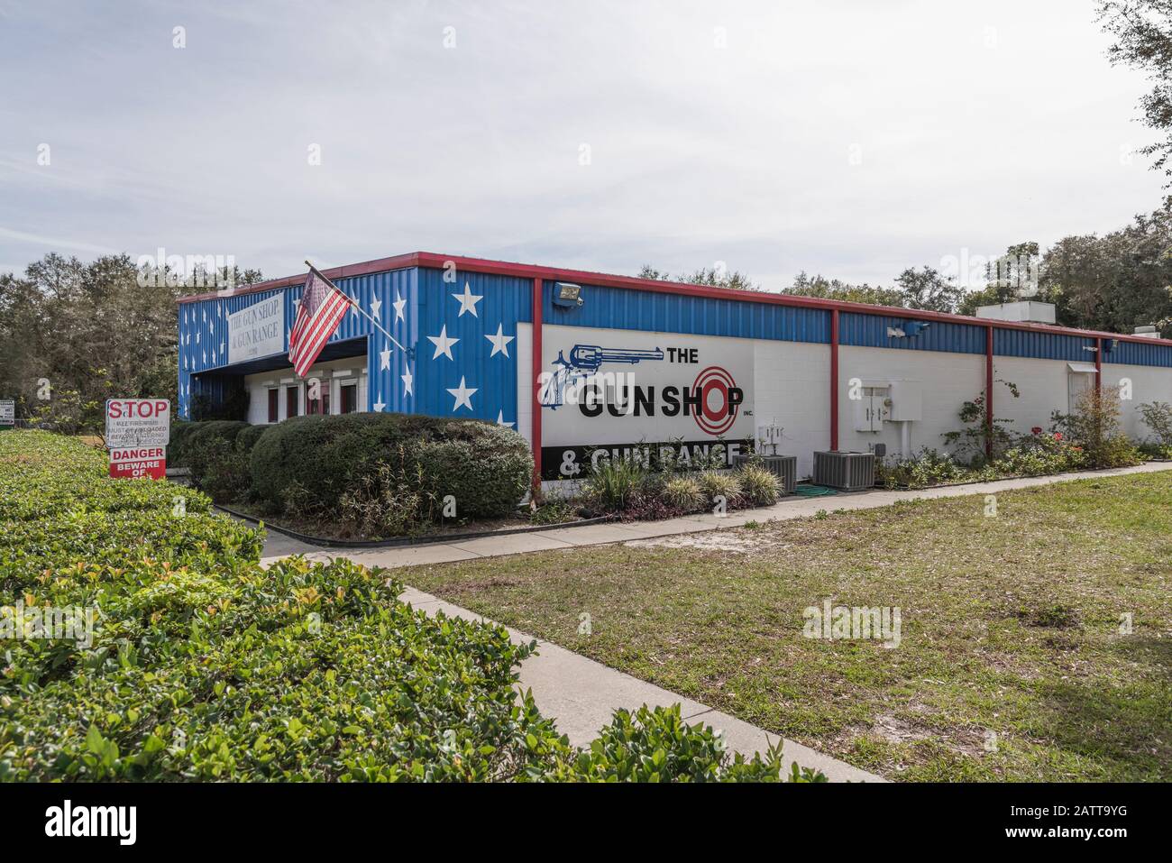 Gun Shop Inc. Und Gun Range Leesburg, Florida USA Stockfoto