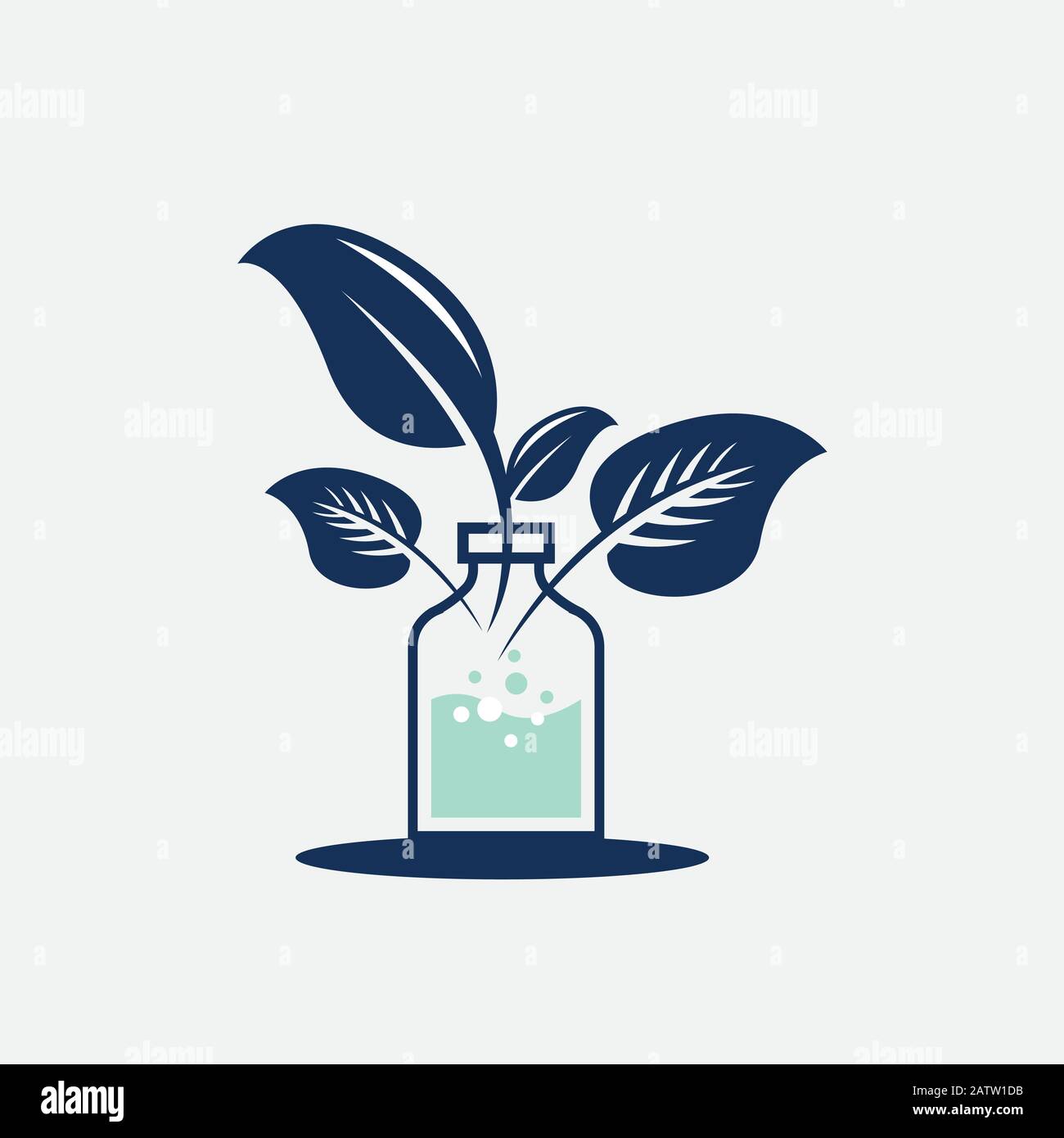 Blattsymbole Logo als Natur-Embleme. Die Vektorversion ist ebenfalls verfügbar Stock Vektor