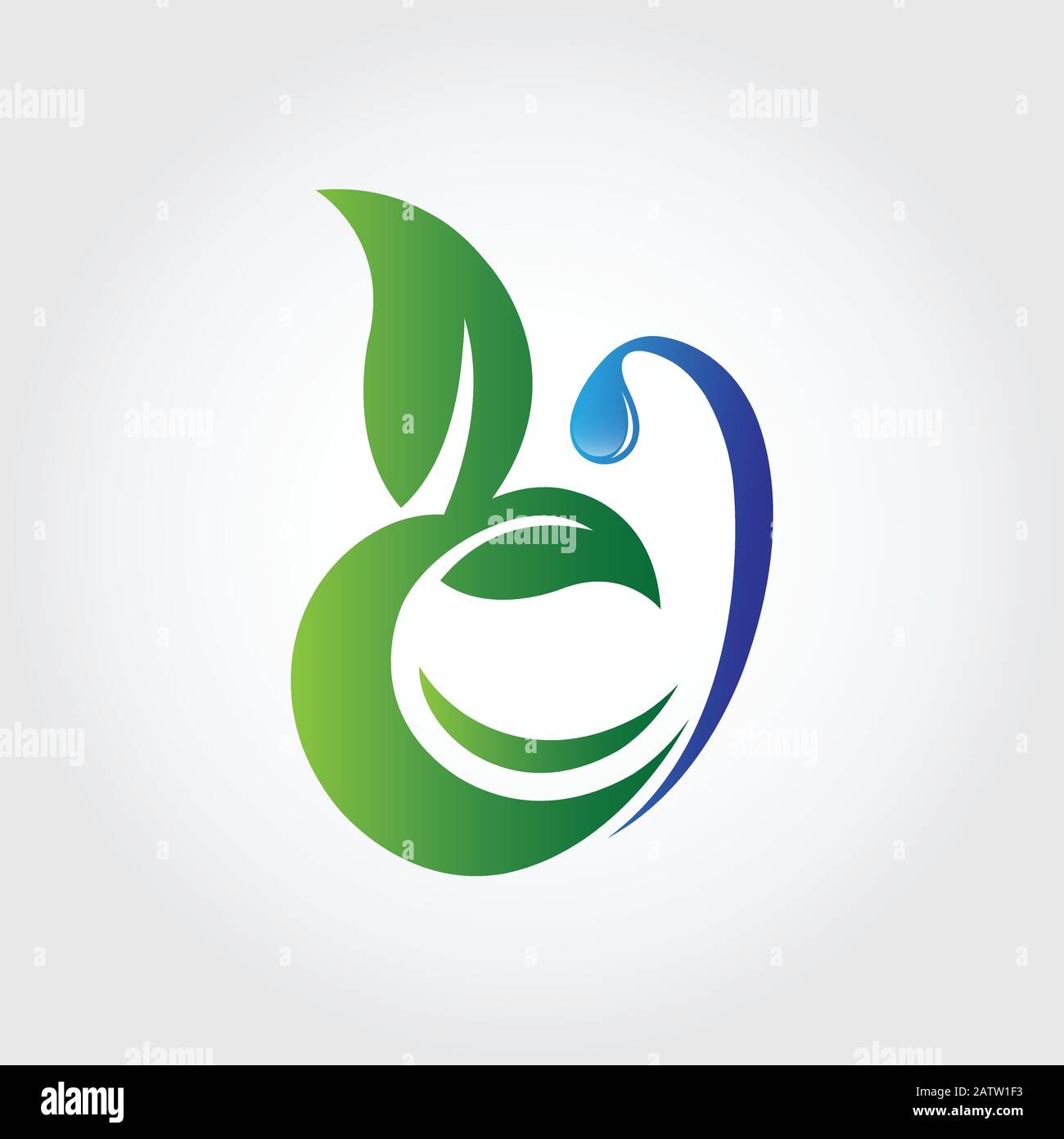 Blattsymbole Logo als Natur-Embleme. Die Vektorversion ist ebenfalls verfügbar Stock Vektor