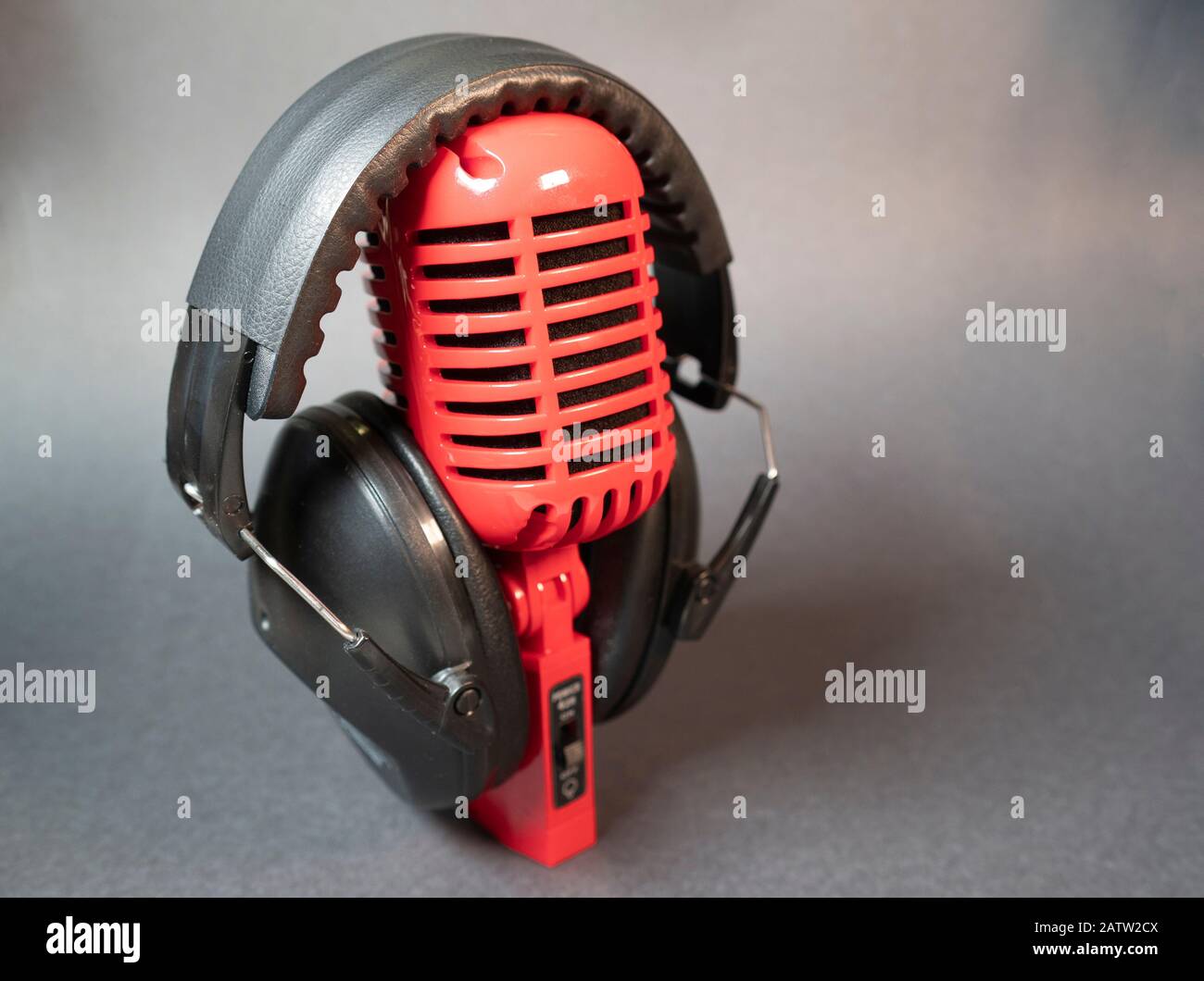 Gemeinsam verwendete Elemente für die Aufnahme und Wiedergabe von Musik und gesprochenem Wort Stockfoto