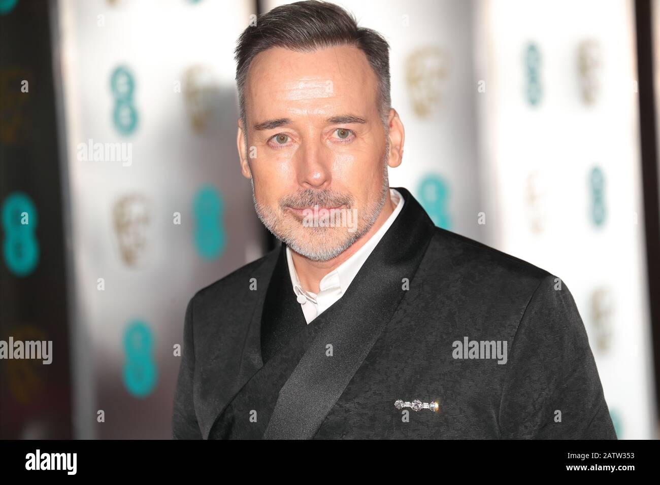 Filmemacher David Furnish besucht das EE BAFTA After-Party Dinner im Grosvenor House Hotel in London, Großbritannien Stockfoto