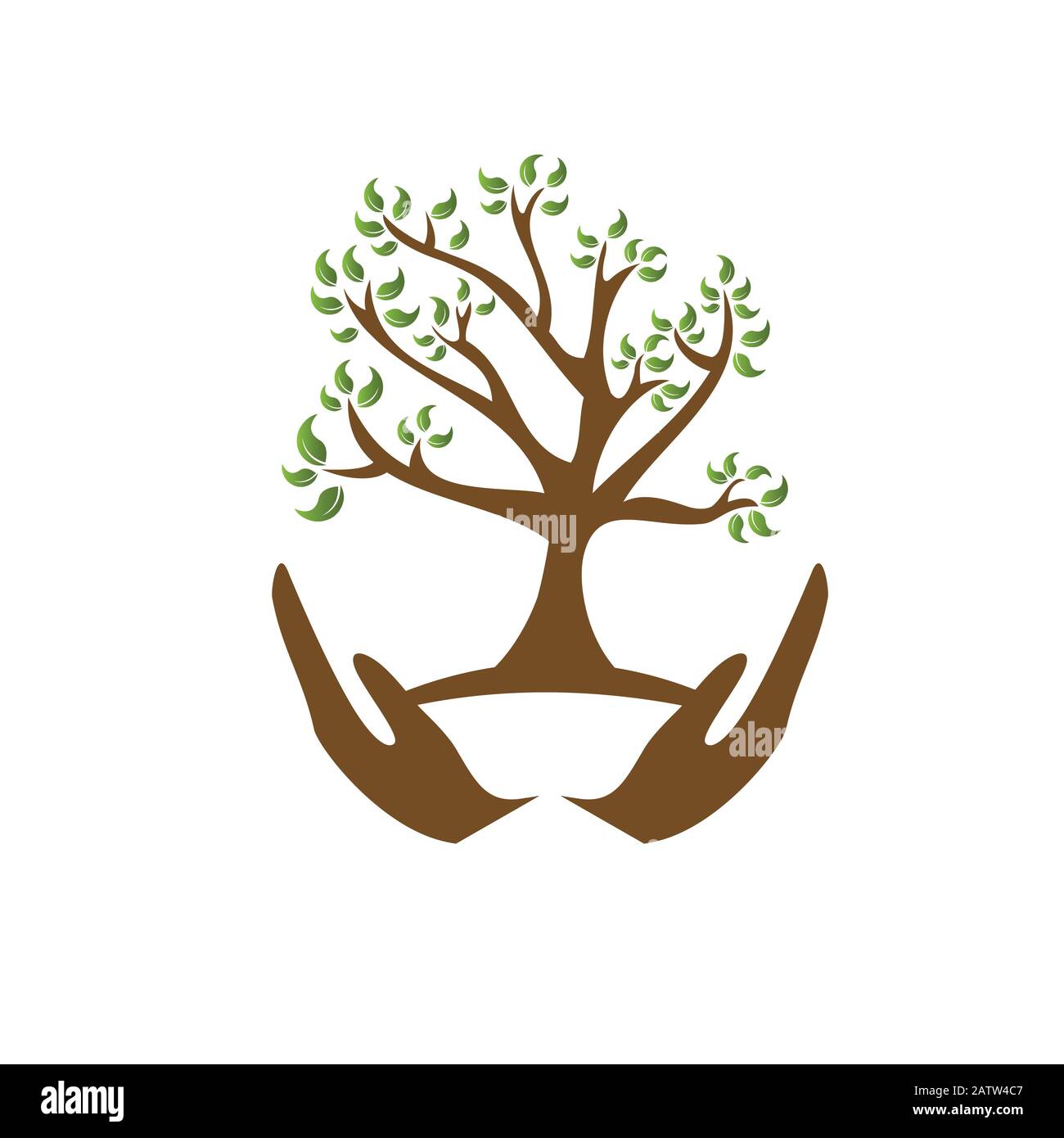 Logo für natürliche und organische Lebensmittel. Umweltfreundliches Symbol. Symbol Ökologie. Stock Vektor