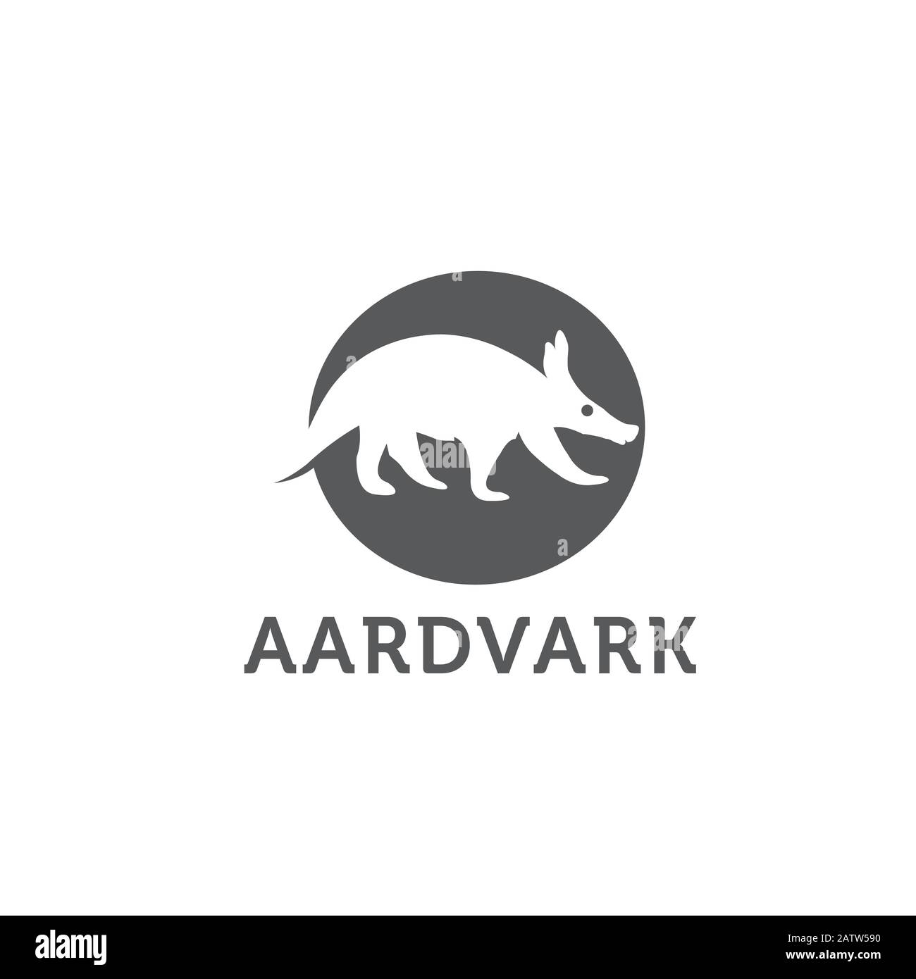 Aardvark tierische Skizzengravur Vektor-Illustration. Kratzfeste Imitation. Handgezeichnetes Bild. Stock Vektor