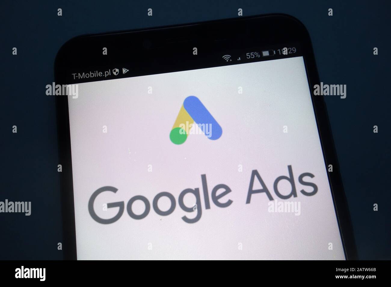 Google-Werbung-Logo auf Smartphone Stockfoto
