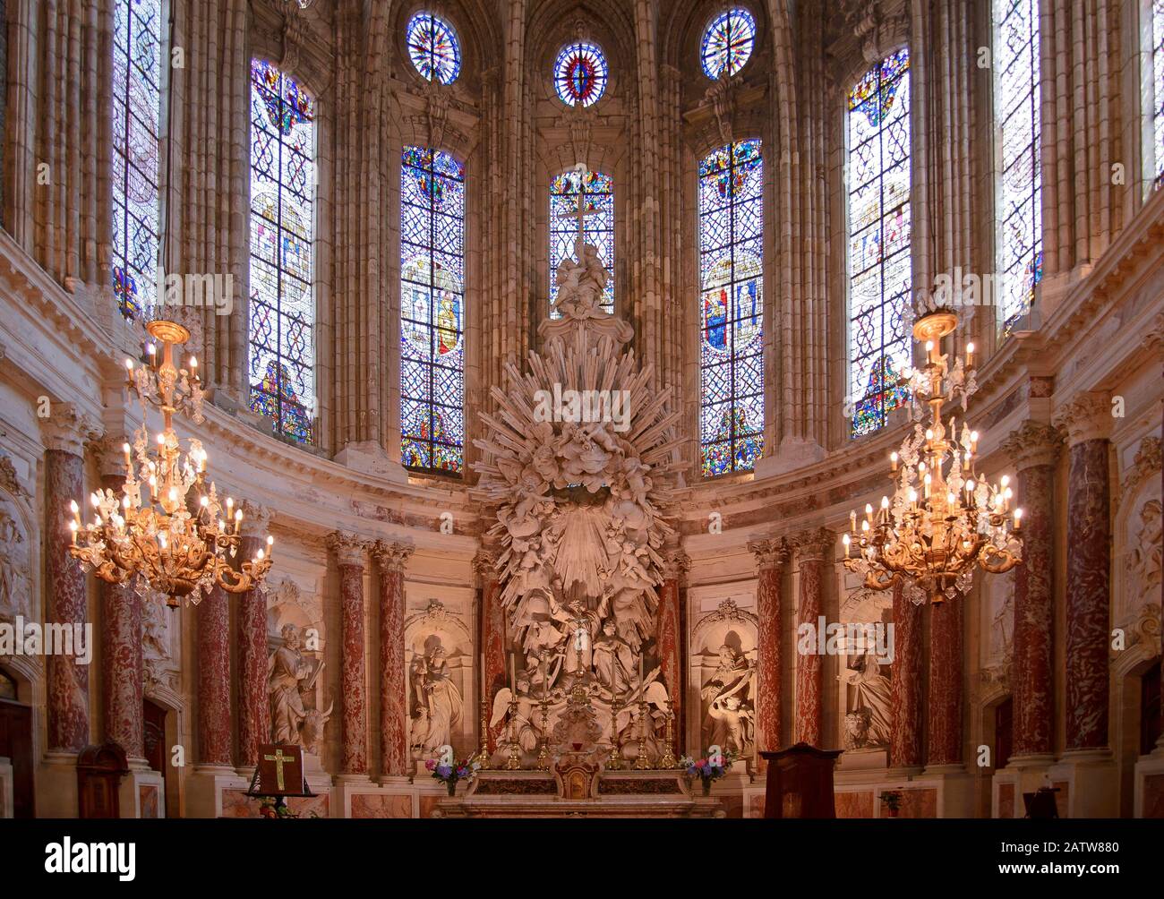 Kathedrale Saint-Nazaire, Béziers, Languedoc-Roussillon, Frankreich, Europa Stockfoto