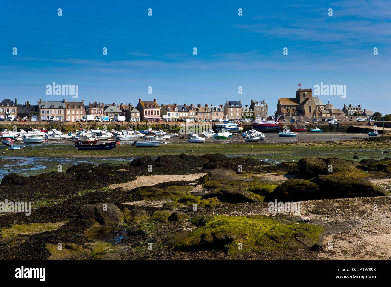 Barfleur Hafen, Cotentin, Normandie, Frankreich Stockfoto