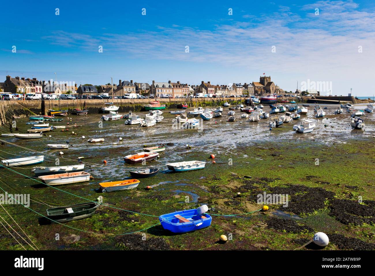 Barfleur Hafen, Cotentin, Normandie, Frankreich Stockfoto
