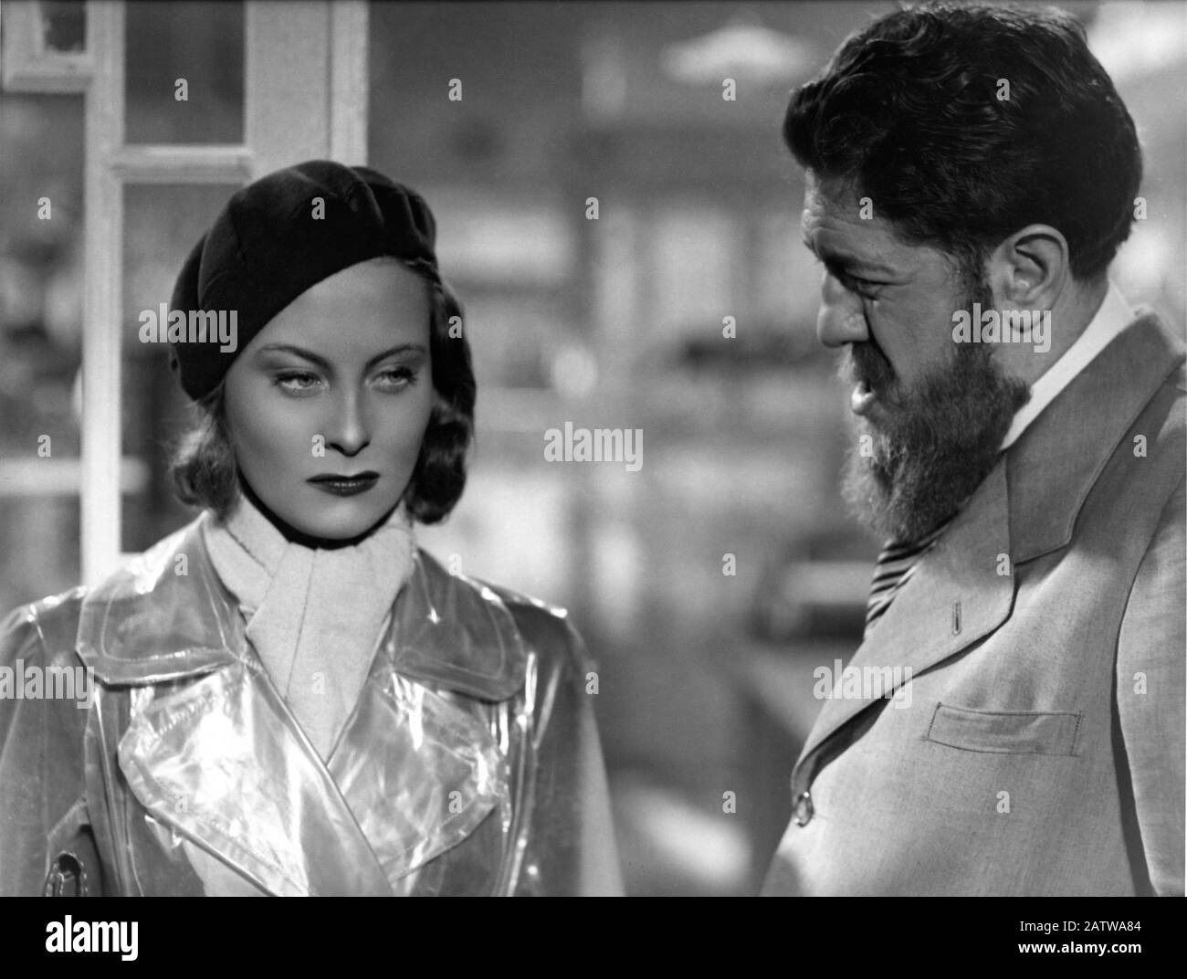 Michele MORGAN als Nelly und MICHEL SIMON als Zabel in LE QUAI des BRUMES / THE PORT OF SHADOWS 1938 Regisseur MARCEL CARNE Roman Pierre Dumarchais Szenario und Dialog Jacques Prevert Cine - Alliance / Les Films Osso Stockfoto