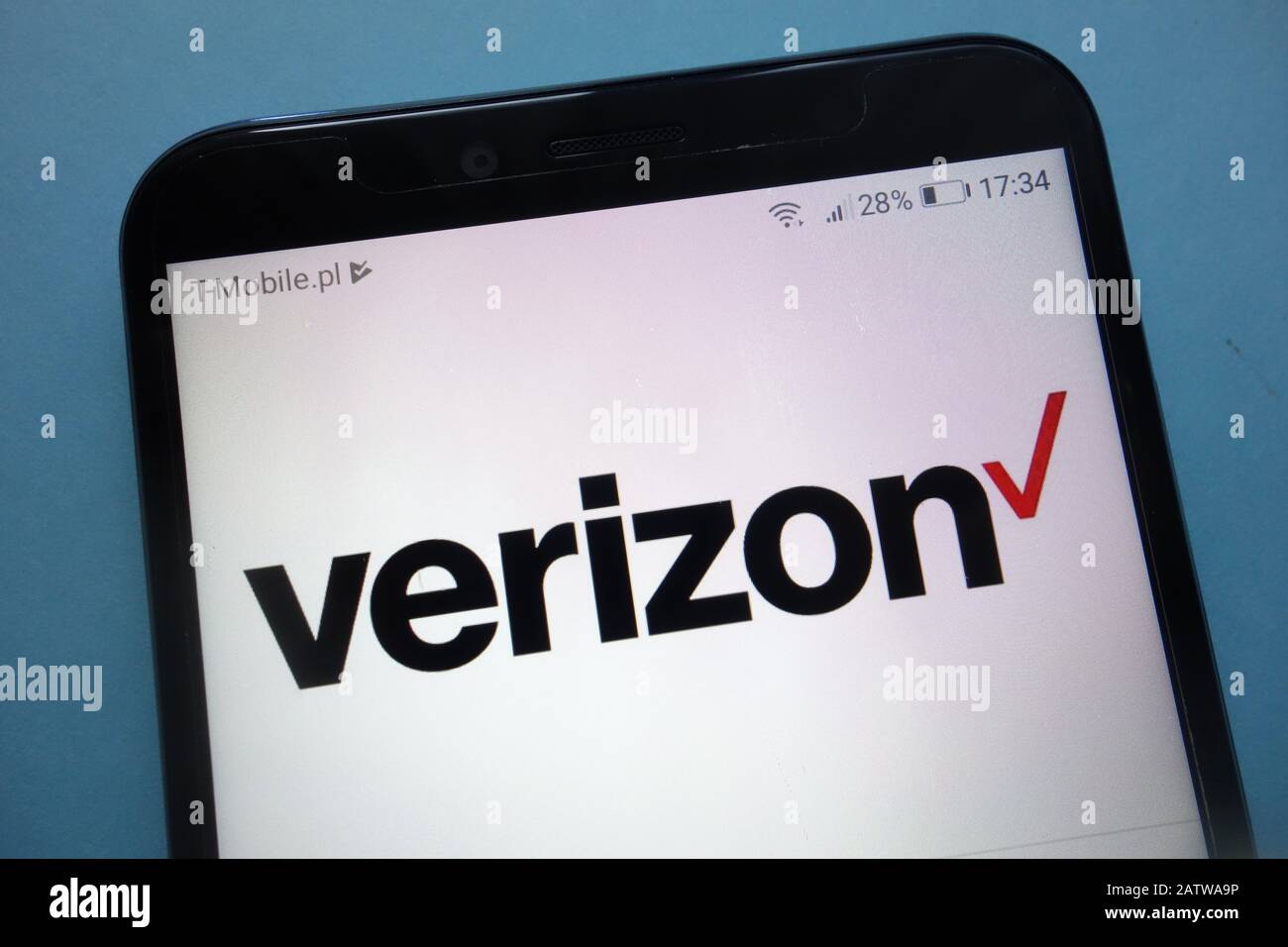 Verizon Communications Logo auf Smartphone Stockfoto