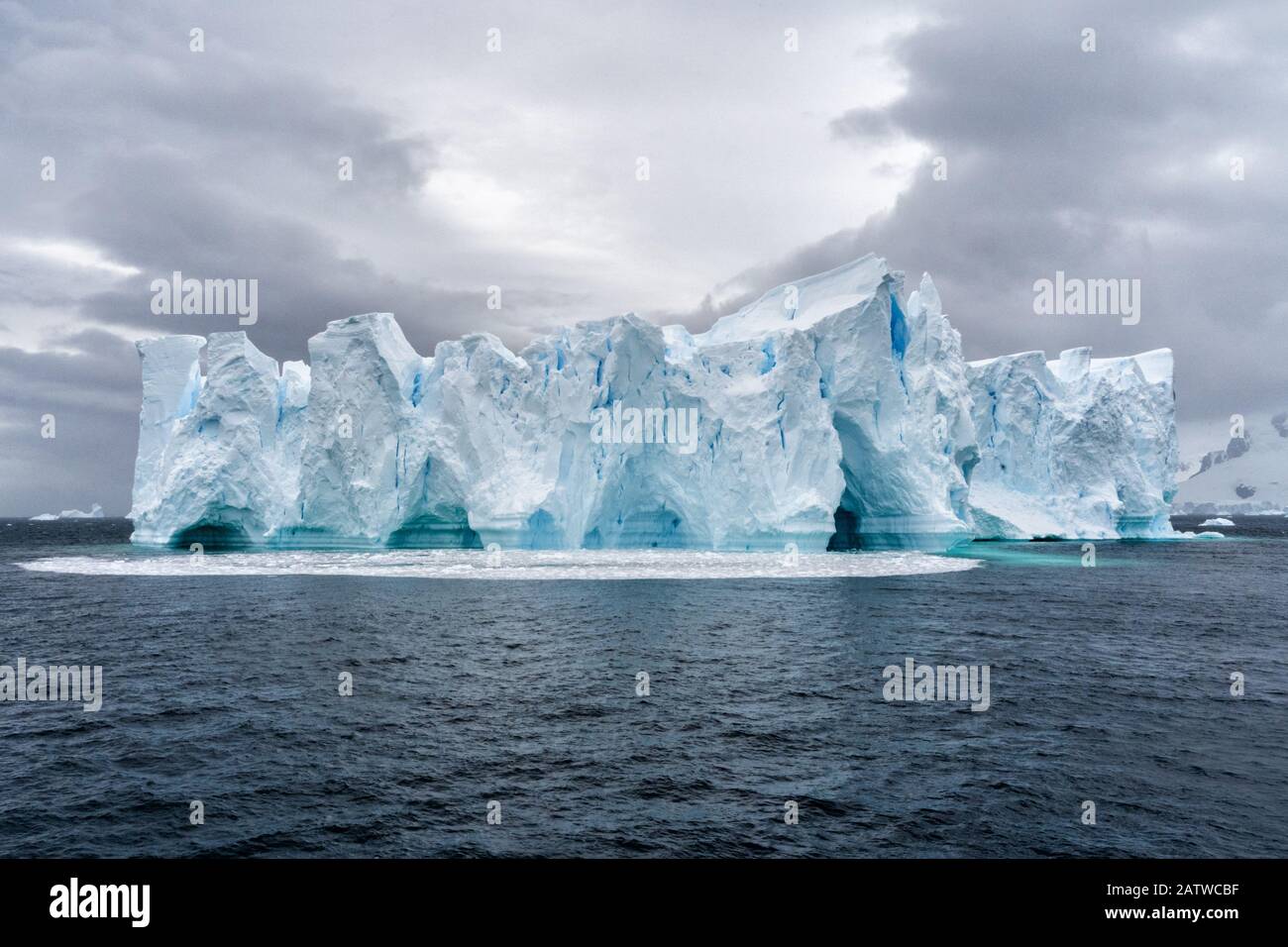 Eisberg in der Antarktis. Port Lockroy. Expidition Stockfoto