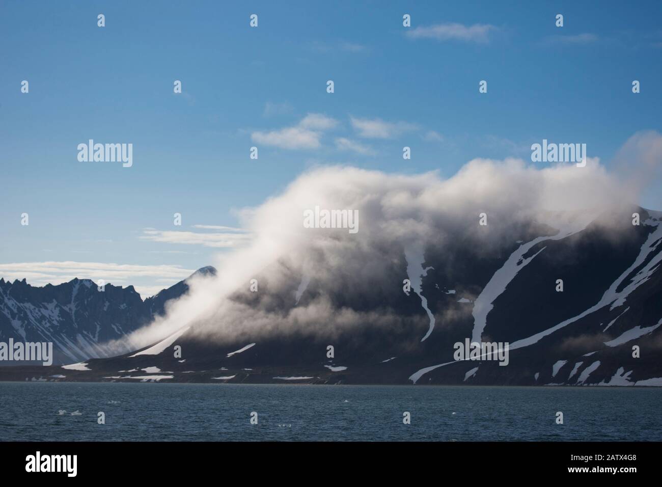 Gletscherlandschaft, Insel Spitzbergen, Spitzbergen, Norwegen Stockfoto