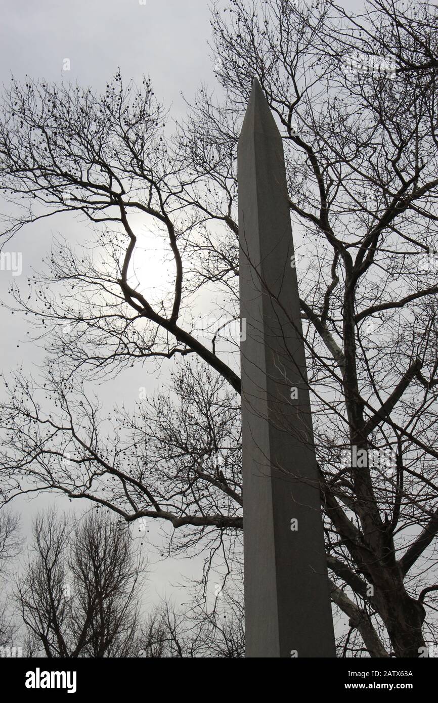 John Alexander Collins Gravesite auf dem Woodland Cemetery, Dayton, OH Stockfoto