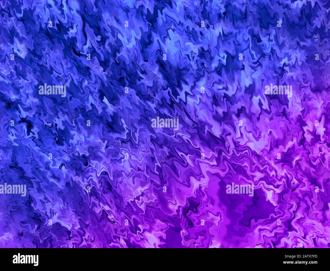 Violett - dynamische Wellenschwingungen blau. Abstrakter Hintergrund. Stockfoto