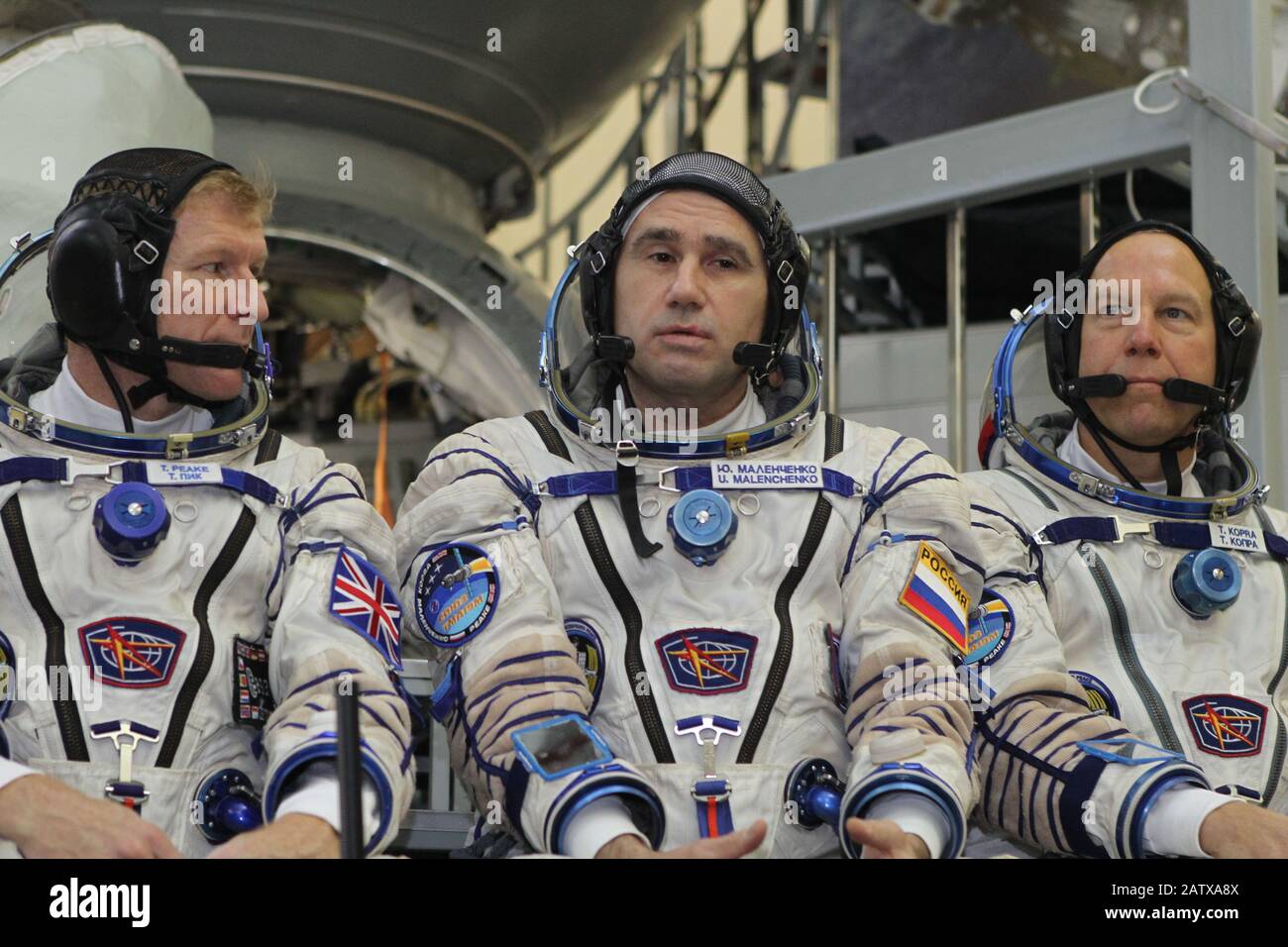 STERNENSTADT, RUSSLAND - 20. November 2015 - Im Gagarin Cosmonaut Training Center in Star City, Russland, Expedition 46-47 Crewmitglied Juri Malenkenko von der R. Stockfoto