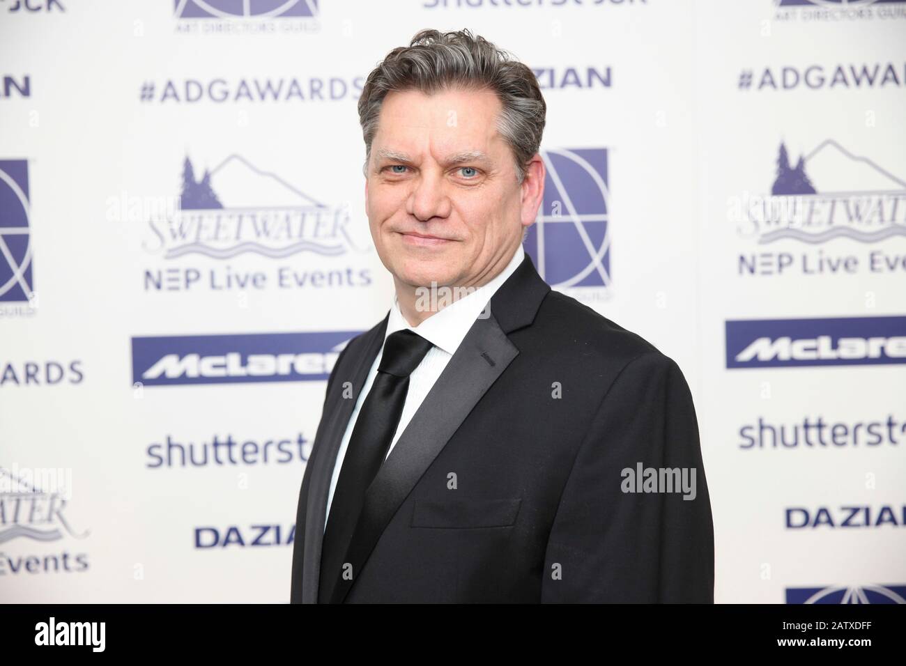 Stephan Olson kommt beim 24. Annual Art Directors Guild Excellence in Production Design Awards auf der Intercontinental Los Angeles am 1. Februar 2020 in Los Angeles, Kalifornien, an. Stockfoto