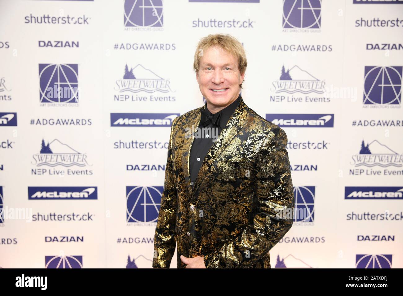 Nelson Coates, ADG-Präsident, kommt beim 24. Annual Art Directors Guild Excellence in Production Design Awards auf der Intercontinental Los Angeles am 1. Februar 2020 in Los Angeles, Kalifornien, an. Stockfoto