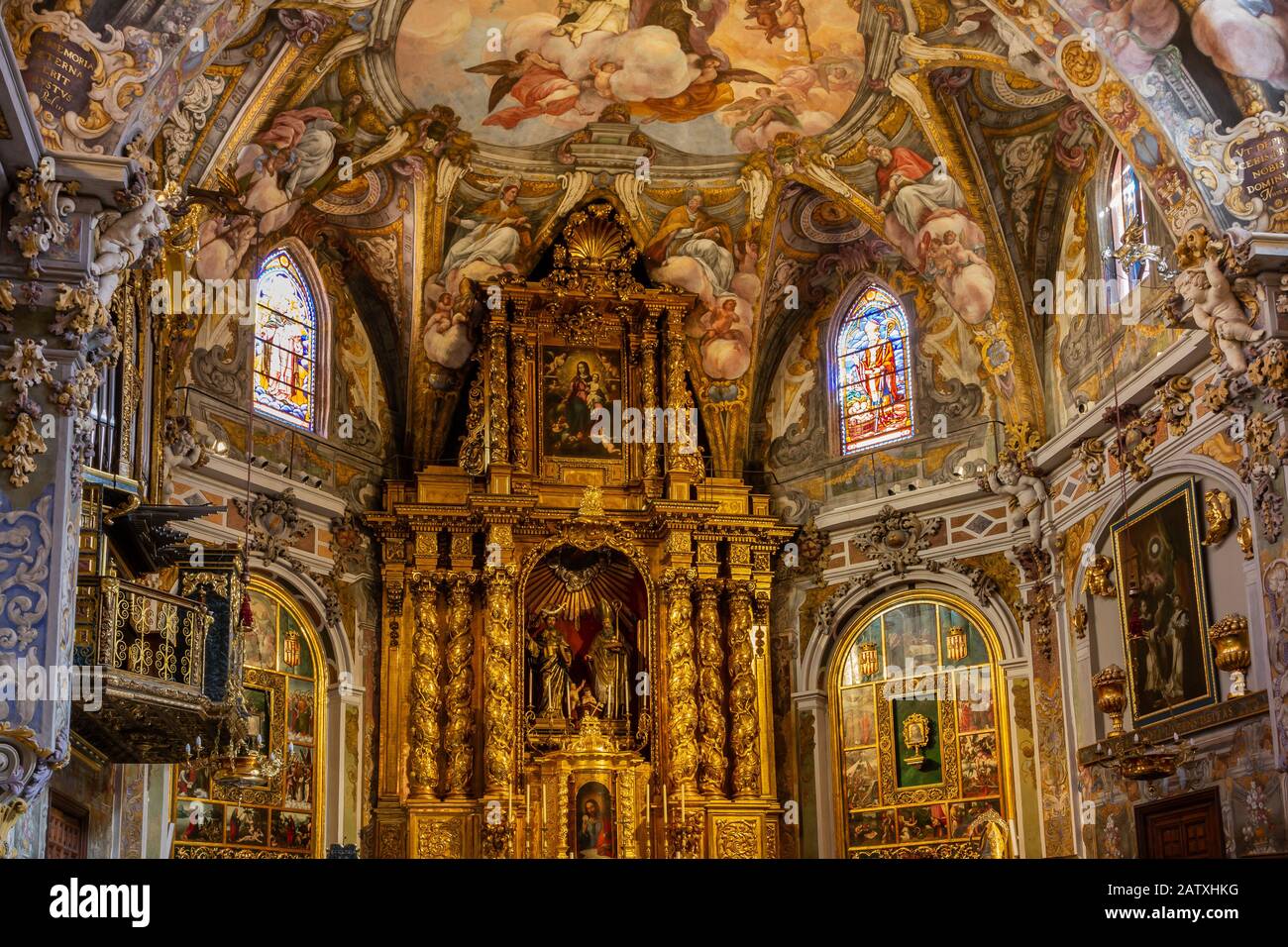 KIRCHE SAINT-NICOLAS VALENCIA Stockfoto