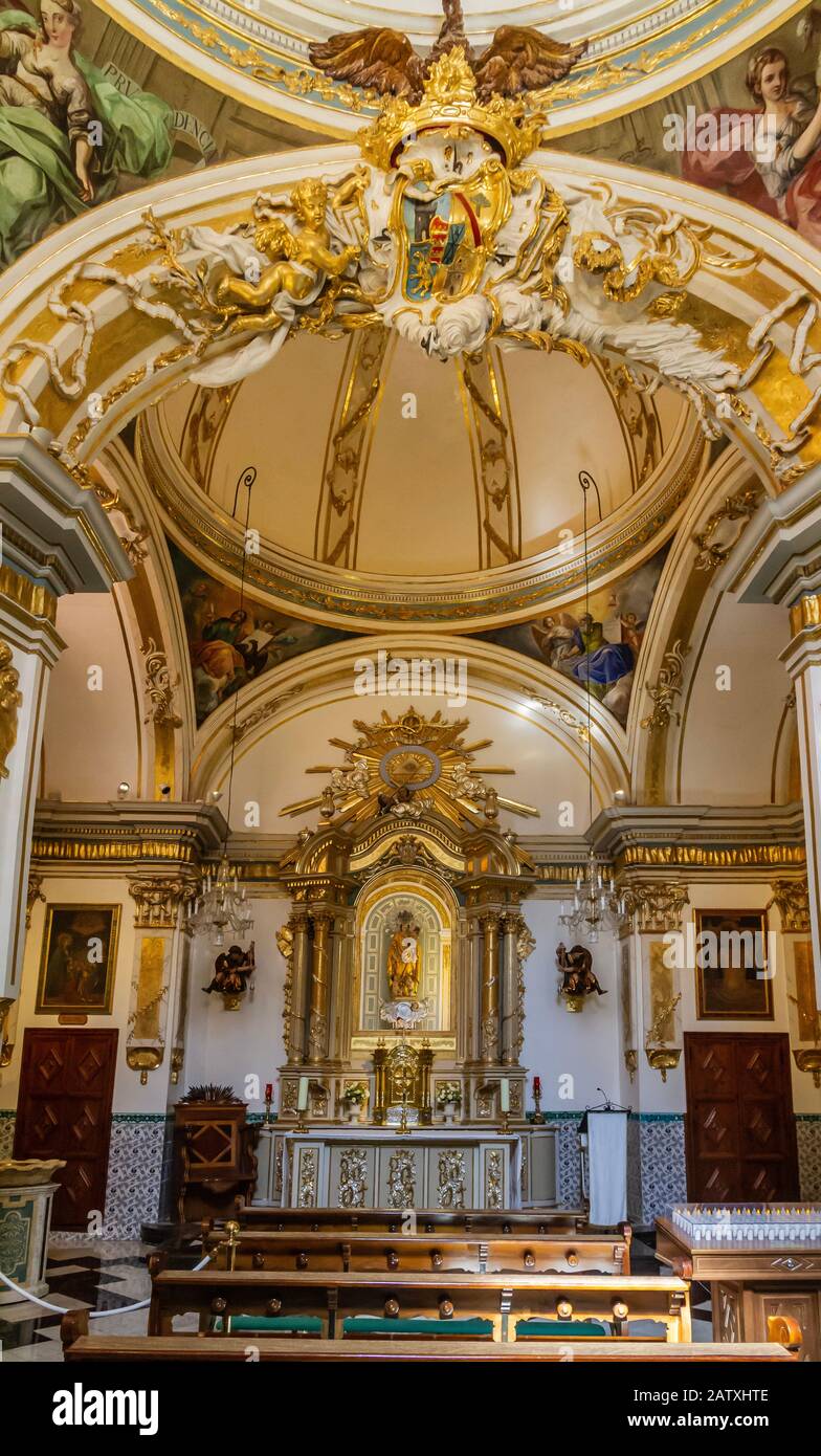KIRCHE SAINT-NICOLAS VALENCIA Stockfoto