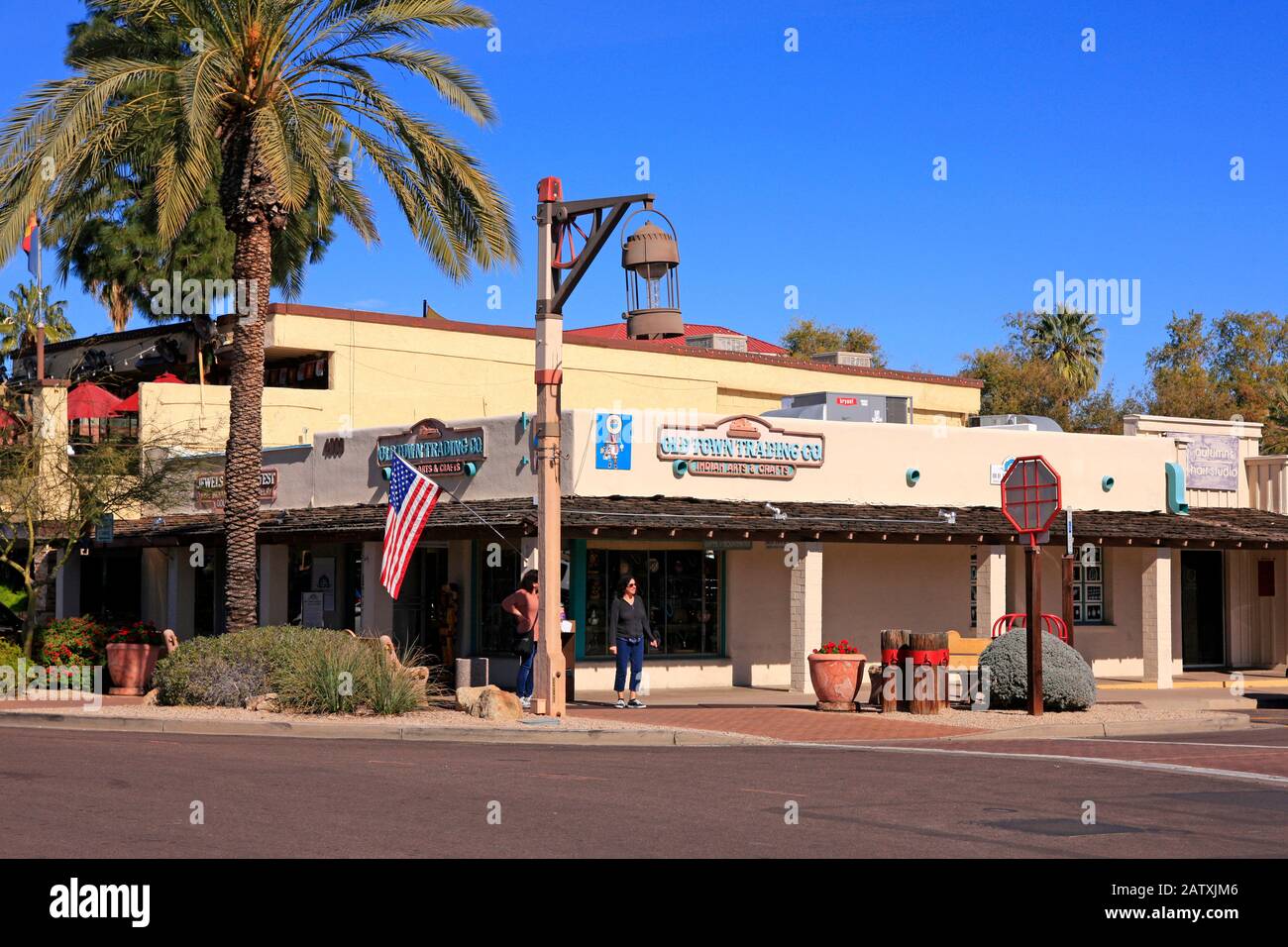 Geschäft mit Western Wear und Americana auf dem Pima Plaza, Scottsdale AZ Stockfoto