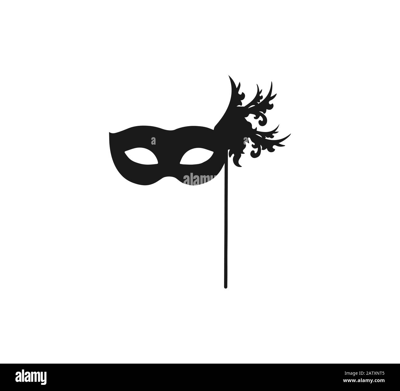 Maskensymbol maskieren. Vektorgrafiken, flaches Design. Stock Vektor