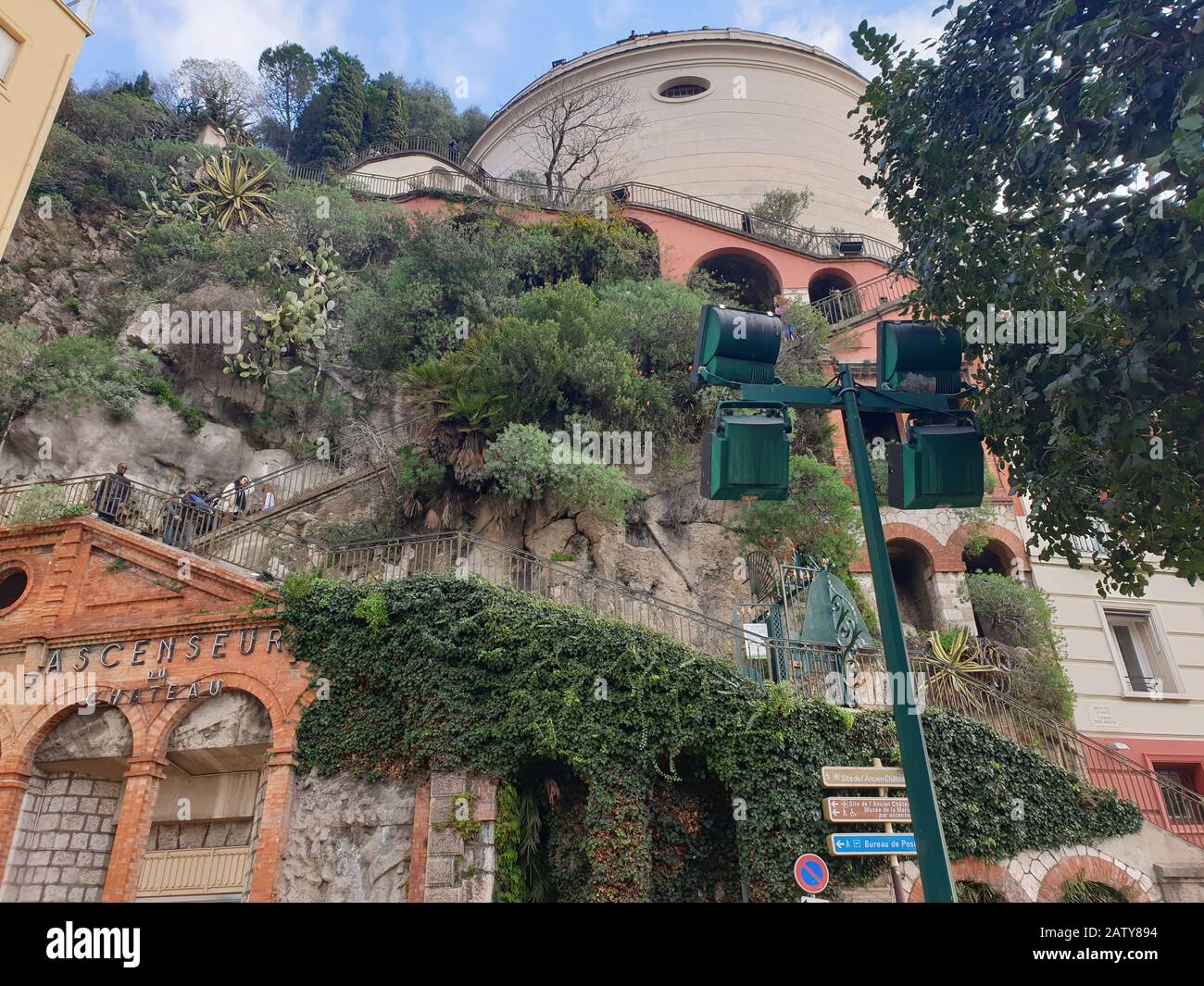 Nice, Côte d´Azur, Colline du Château, Frankreich Stockfoto