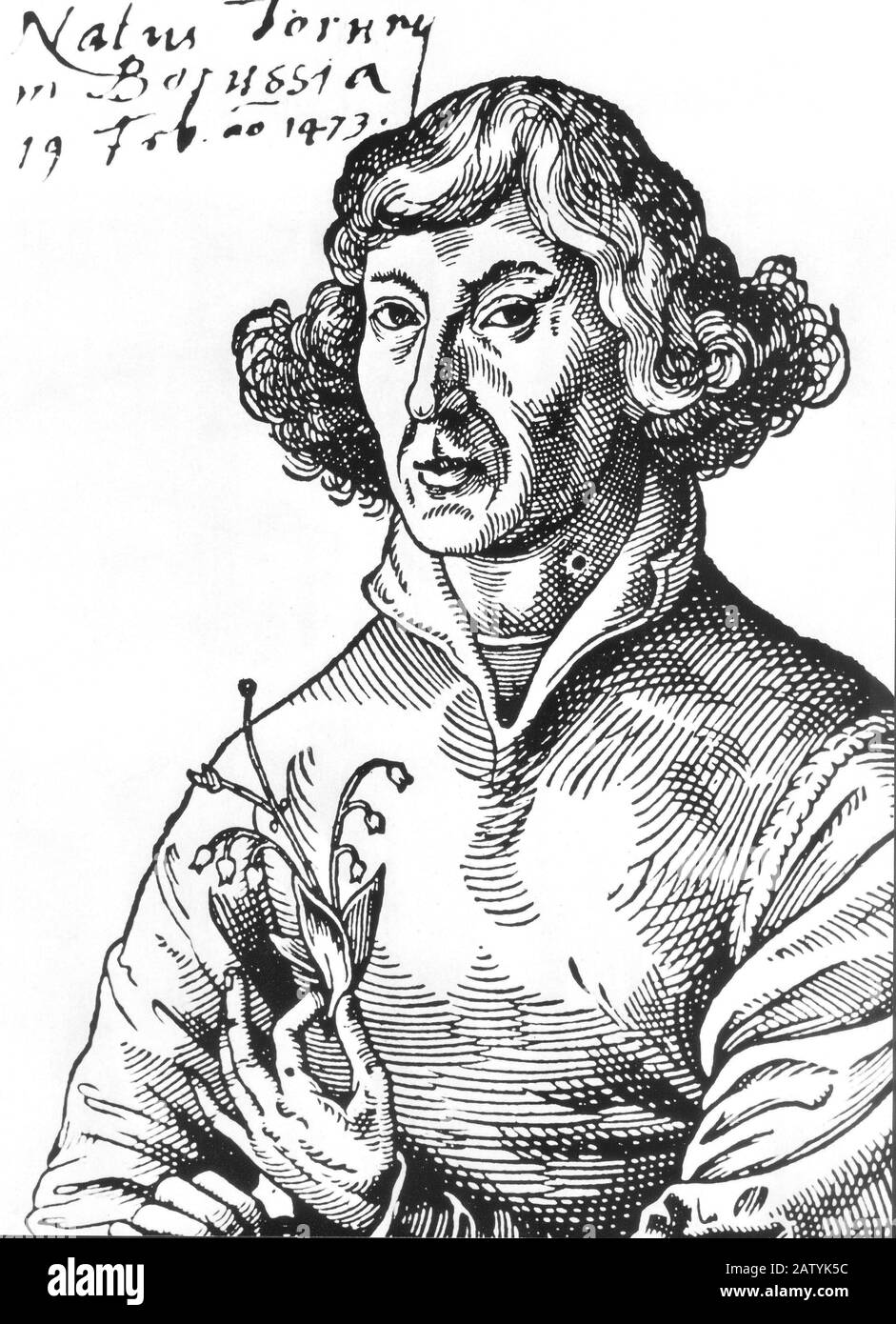 NIKOLAJ KOPERNIK ( Nicola COPERNICO ), polnischer Astronom ( Thorn 1473 - Frauenberg 1543 ) - Theoretiker der heliozentrischen Kosmologie , Schriftsteller der Studie " D Stockfoto