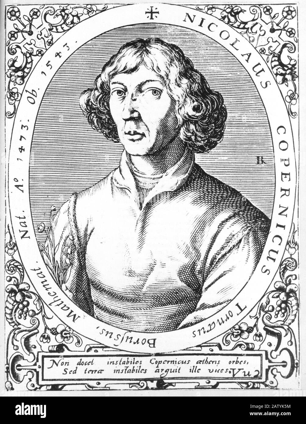 Nikolaj KOPERNIK ( Nicola COPERNICO ), polnischer Astronom ( Thorn 1473 - Frauenberg 1543 ), Theoretiker der Heliozentrischen Kosmologie, Autor der Studie D Stockfoto