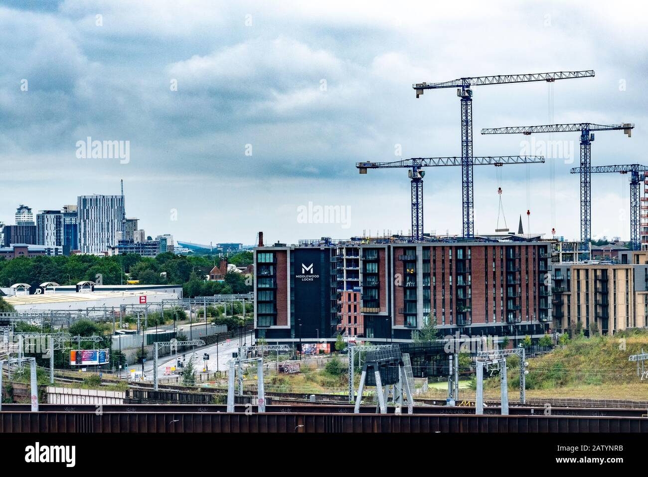 Skyline von Manchester Stockfoto