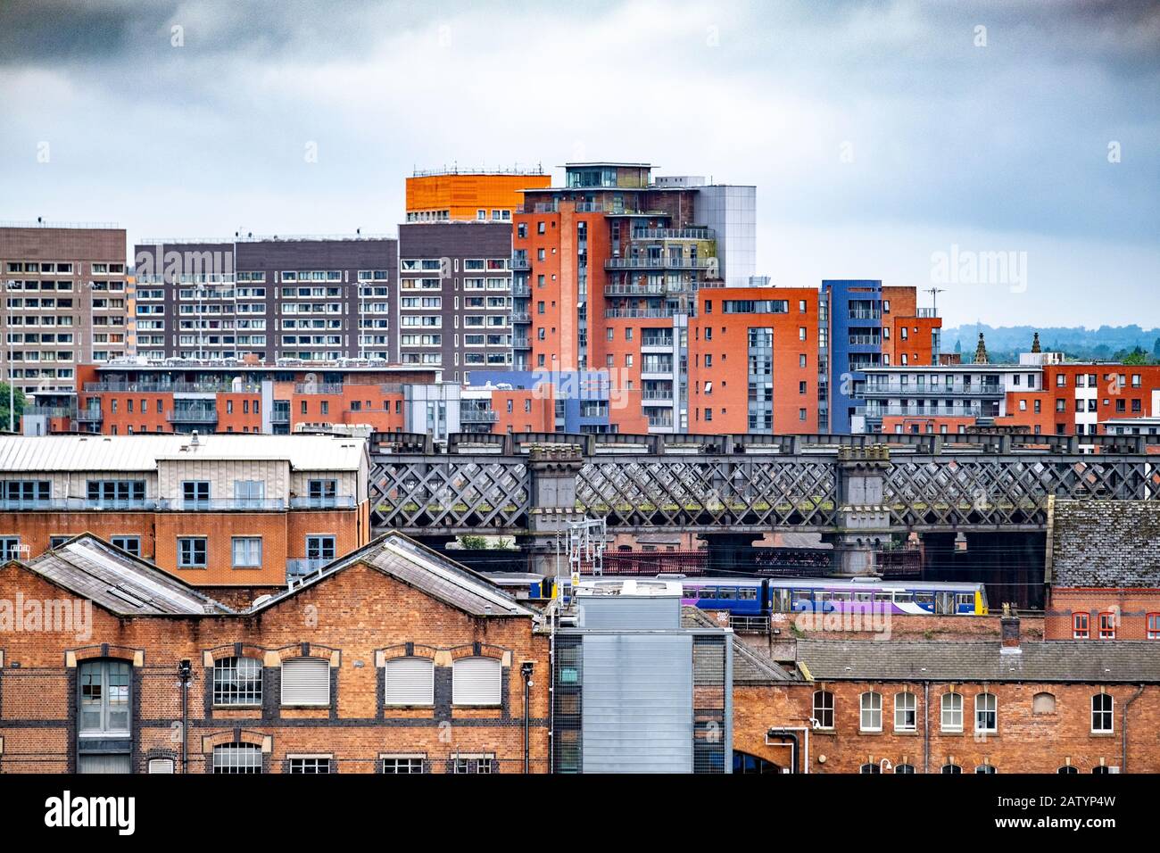 Skyline von Manchester Stockfoto