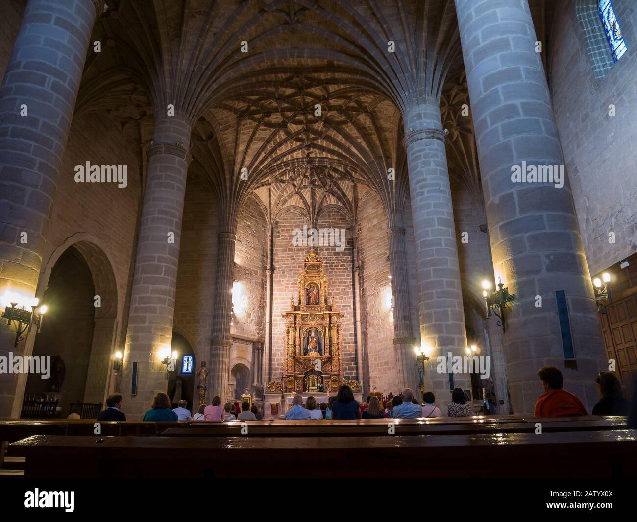 Iglesia de Santa María. Miranda de Ebro. Burgos. Castilla León. España Stockfoto