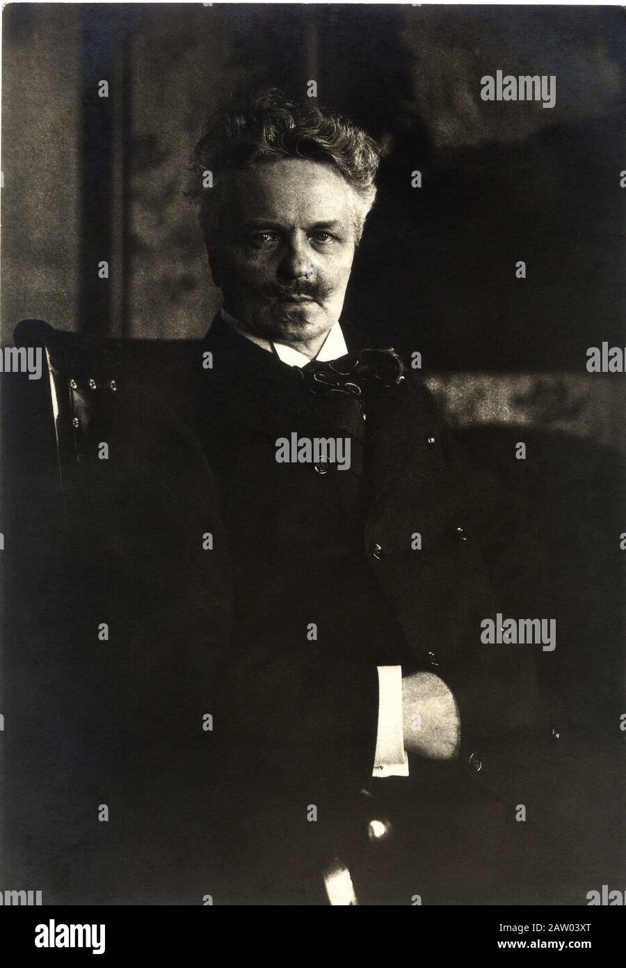 Der gefeierte schwedische Dramatiker Johan August STRINDBERG ( 1849 - 1912 ) - TEATRO - THEATHER - DRAMMATURGO - Letteratura - Literatur - Stockfoto