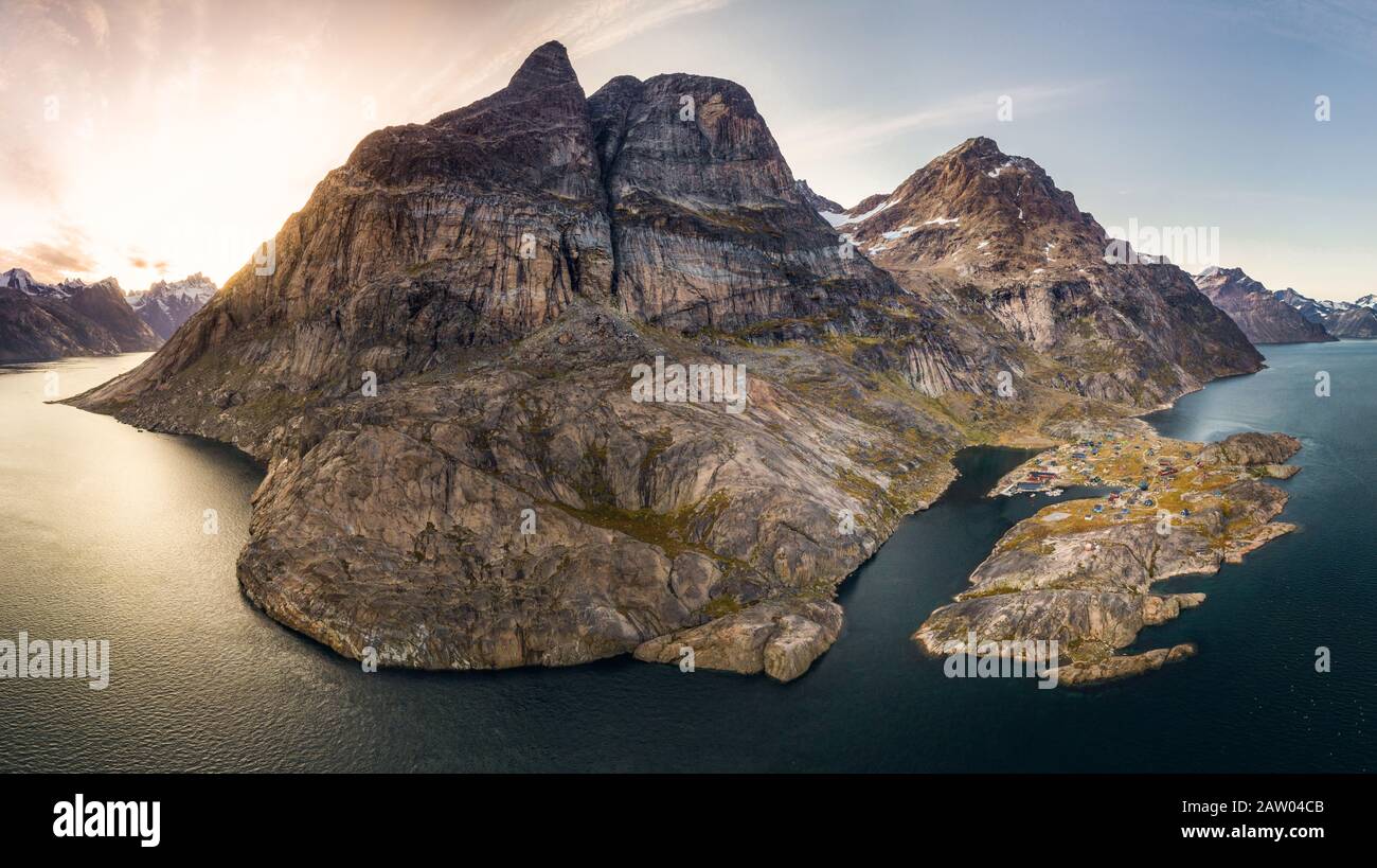 Aappilattoq in Südgrönland Stockfoto